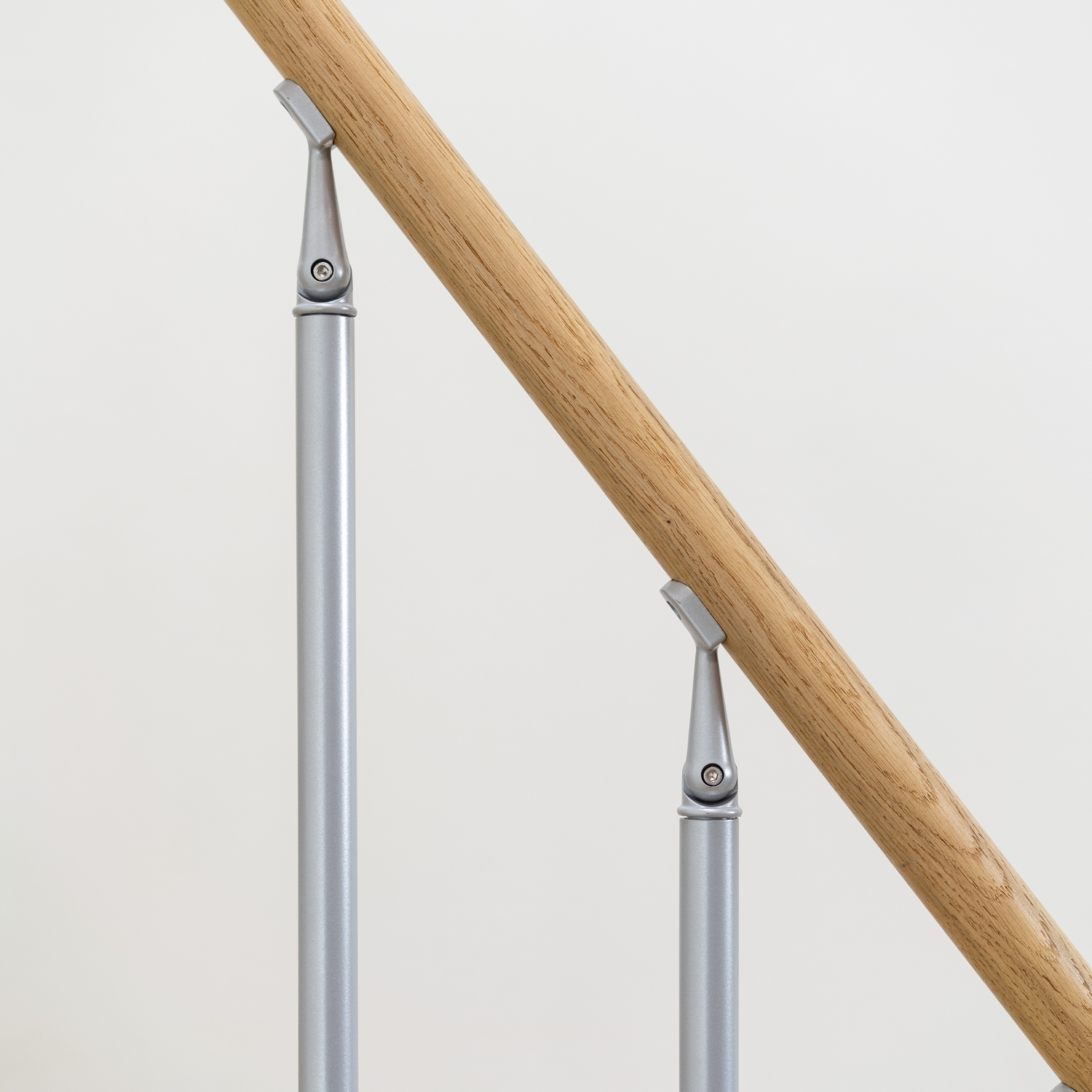 DUBLIN ek steg rak pearl grey CLASSIC II räcke 11T 61cm Grå, LxB: 1750x610 mm