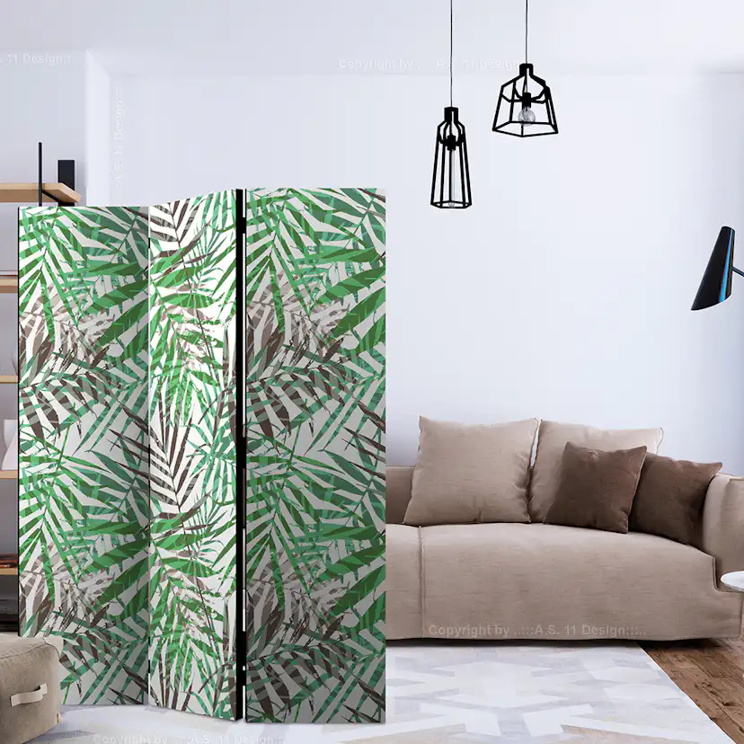 Rumsavdelare Skärmvägg Arkiio Wild Leaves 135x172 cm