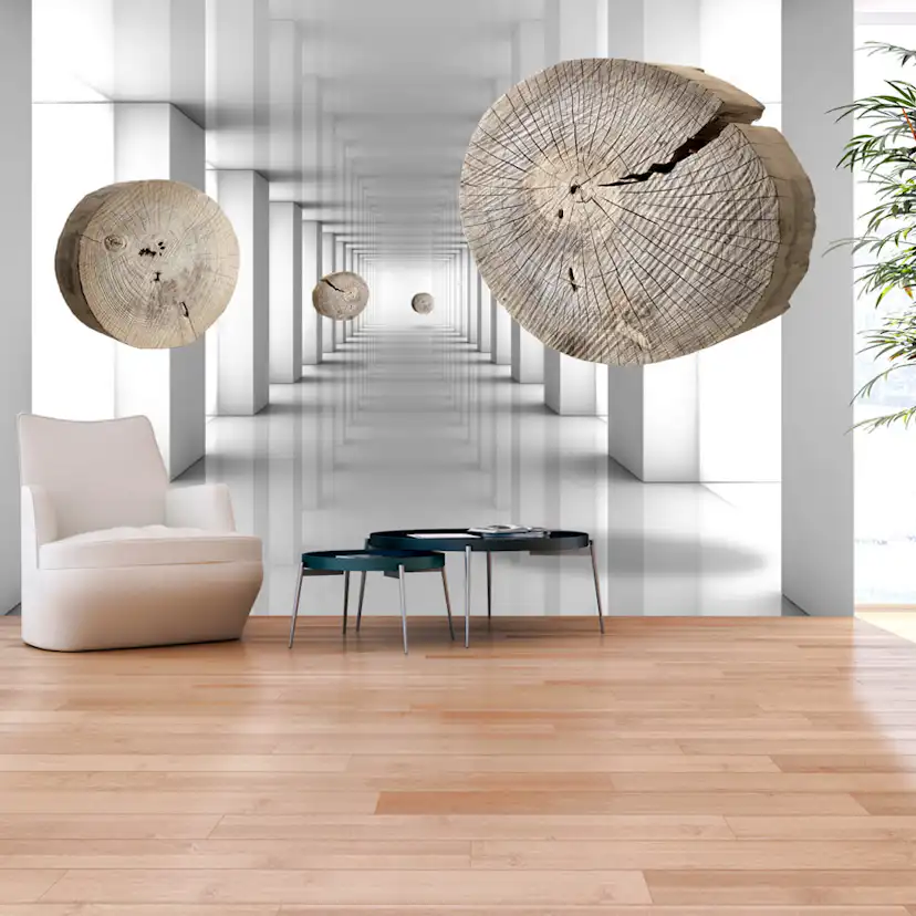 Fototapet Arkiio Självhäftande Inventive Corridor