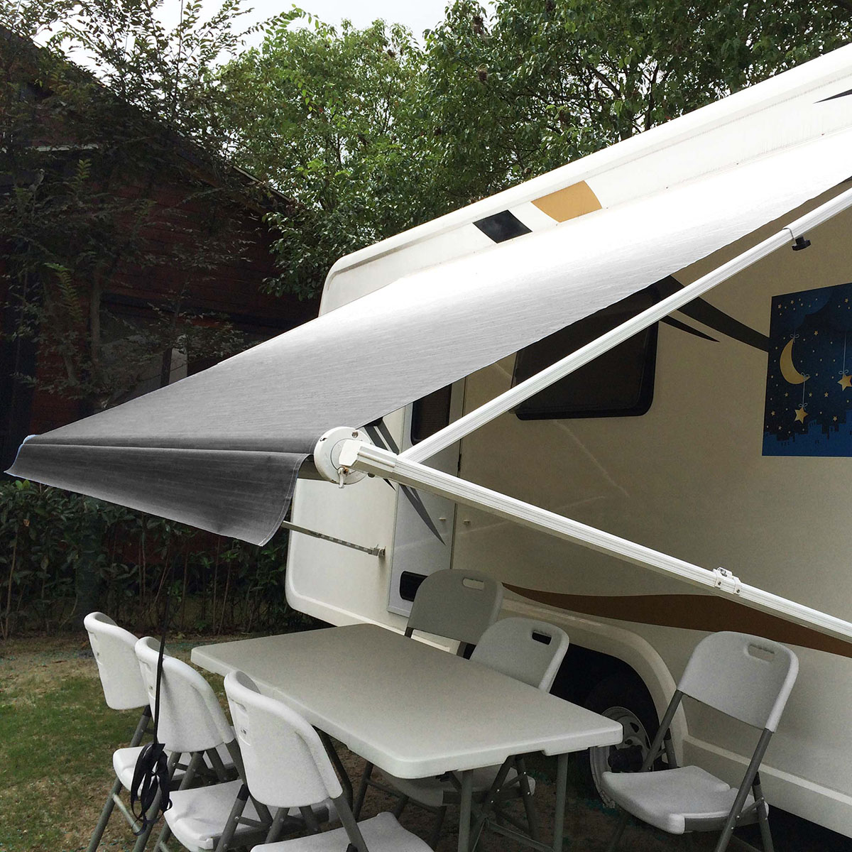 Markistält 5*2,5m - väggmonterad 5 m