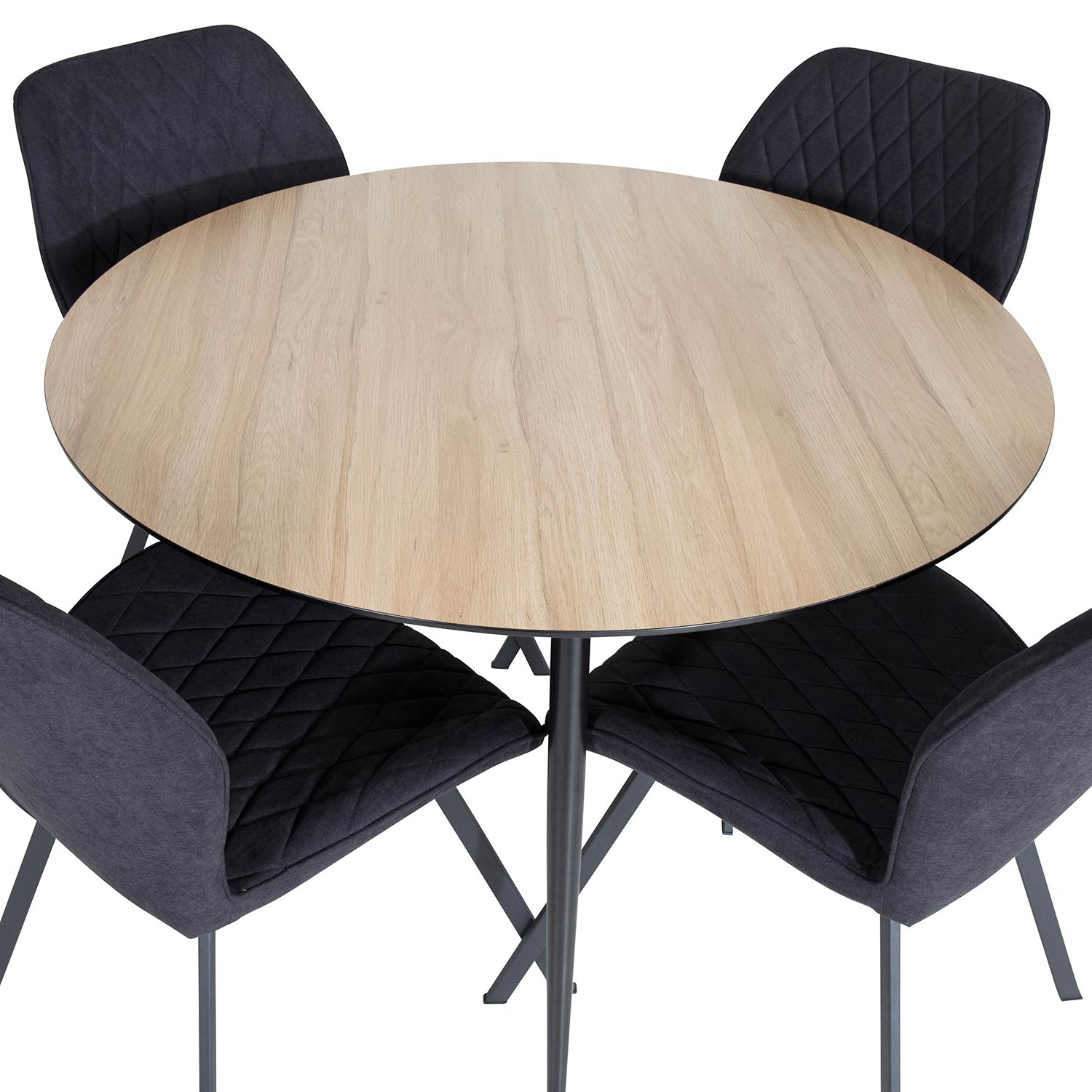 Matgrupp Venture Home Silvia med 4 Geneva Stolar Runt