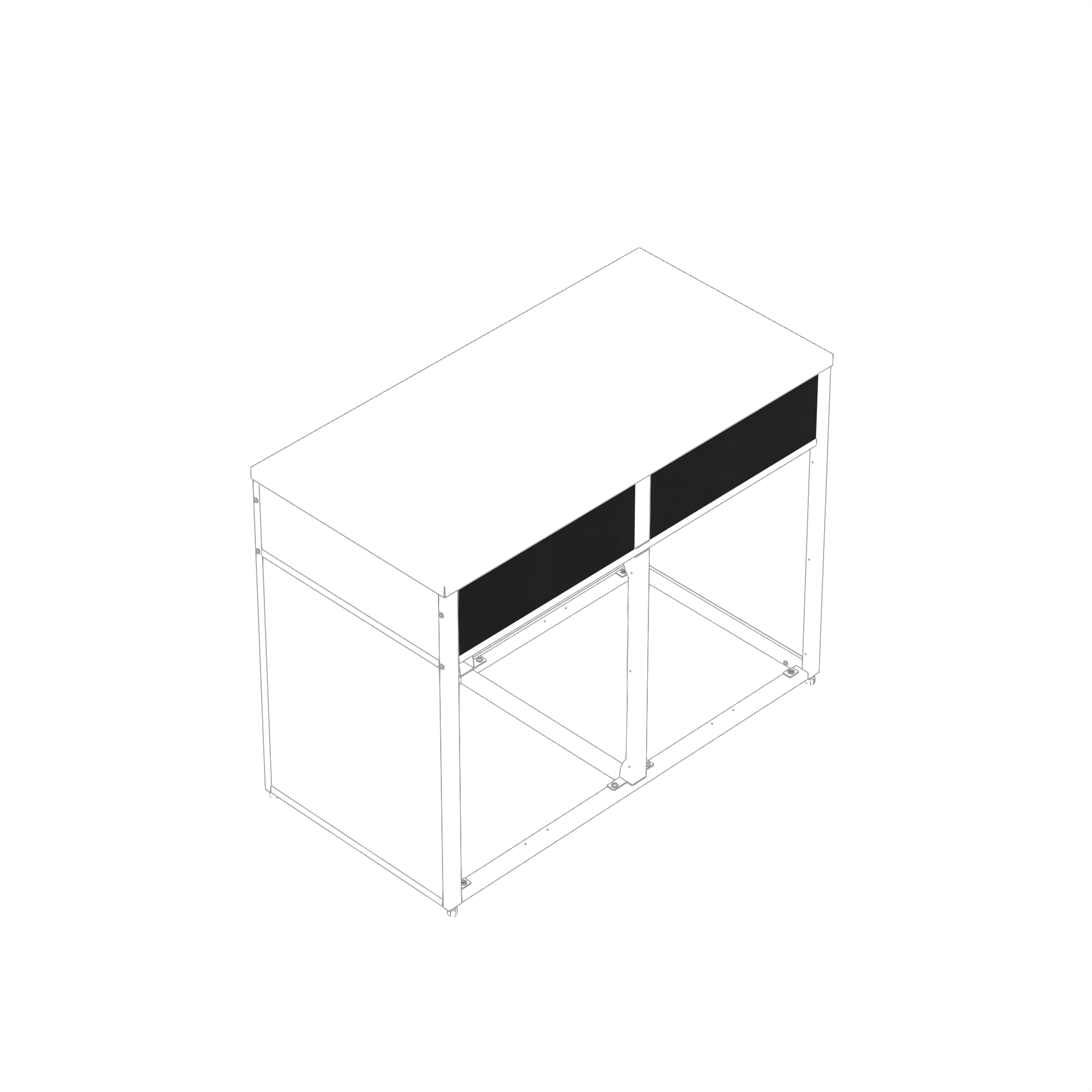 Frontpanel Skotte Kitchen 538 Svart 180 mm Till Utekök