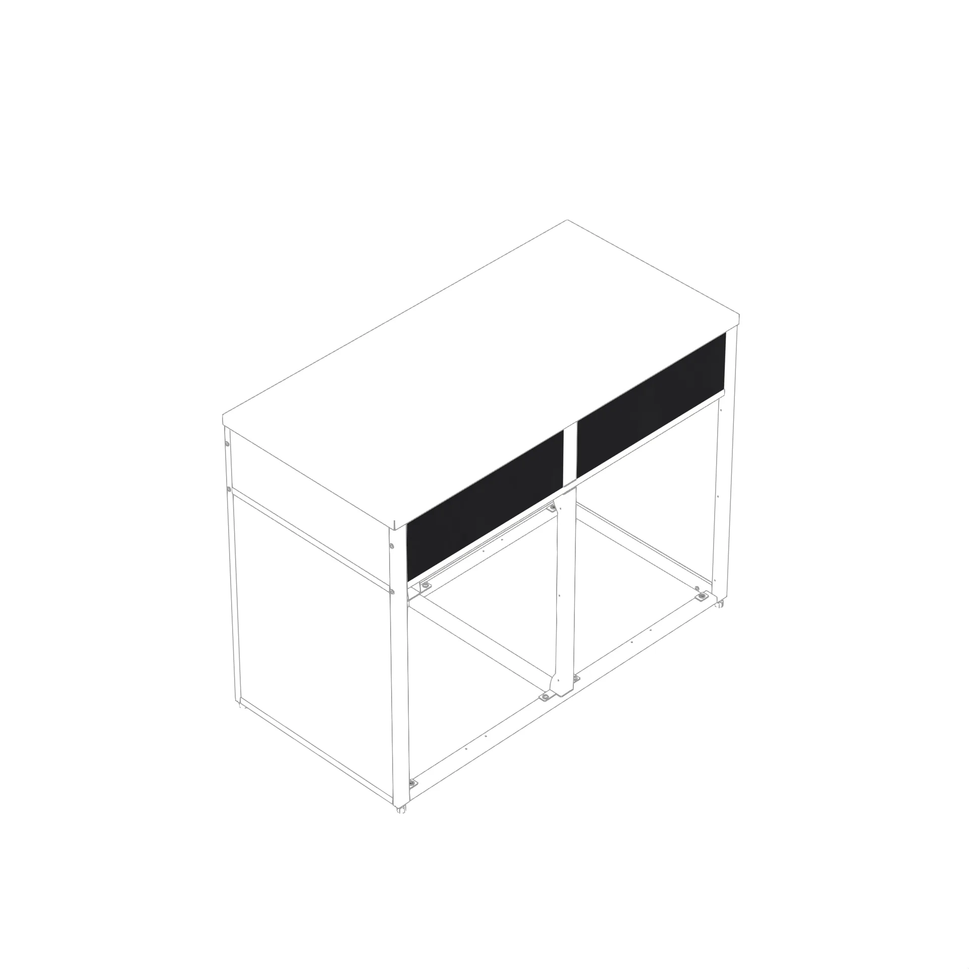 Frontpanel Skotte Kitchen 538 Svart 180 mm Till Utekök