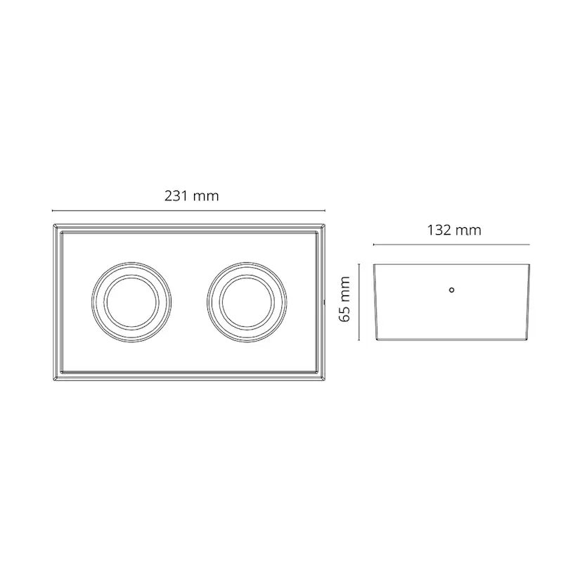 Downlight SG ARMATUREN Cube Lux 14W 2700K IP44 LED