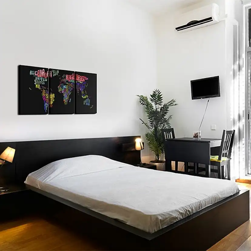 Tavla Arkiio Text Världskarta