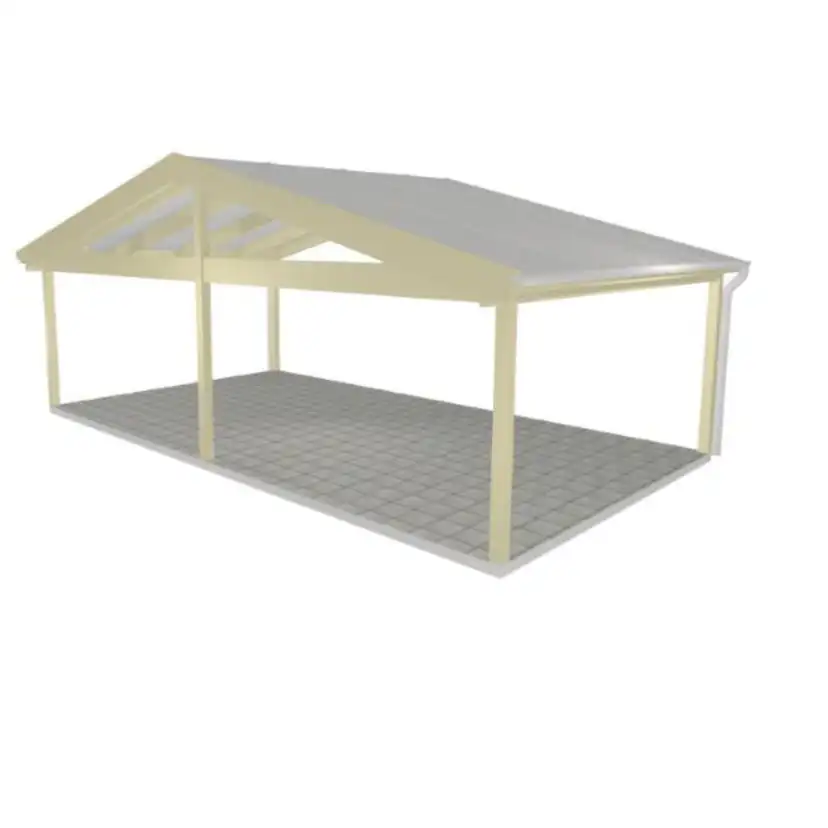 Uterumsstomme Glimma B 7845 x D 4380mm med Mittstolpe B 7845 x D 4380 mm