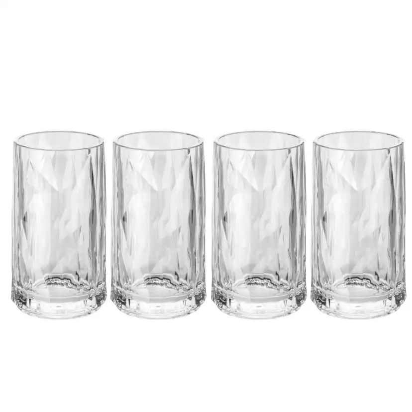 Snapsglas/Shotglas Koziol Club No. 7 40 ml Crystal Clear 4-pack