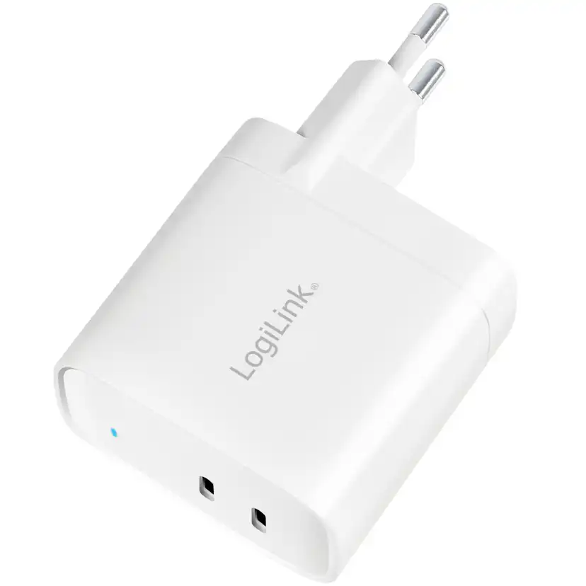 USB-laddare LogiLink 2 x USB-C PD 40W GaN