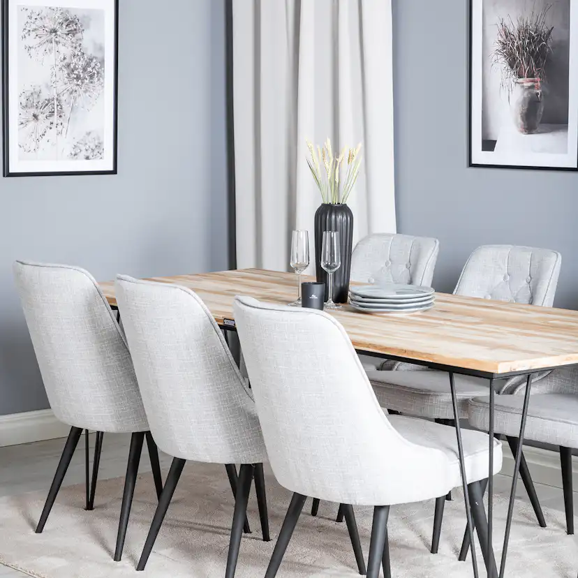 Matgrupp Venture Home Bim med 6 Vera Stolar