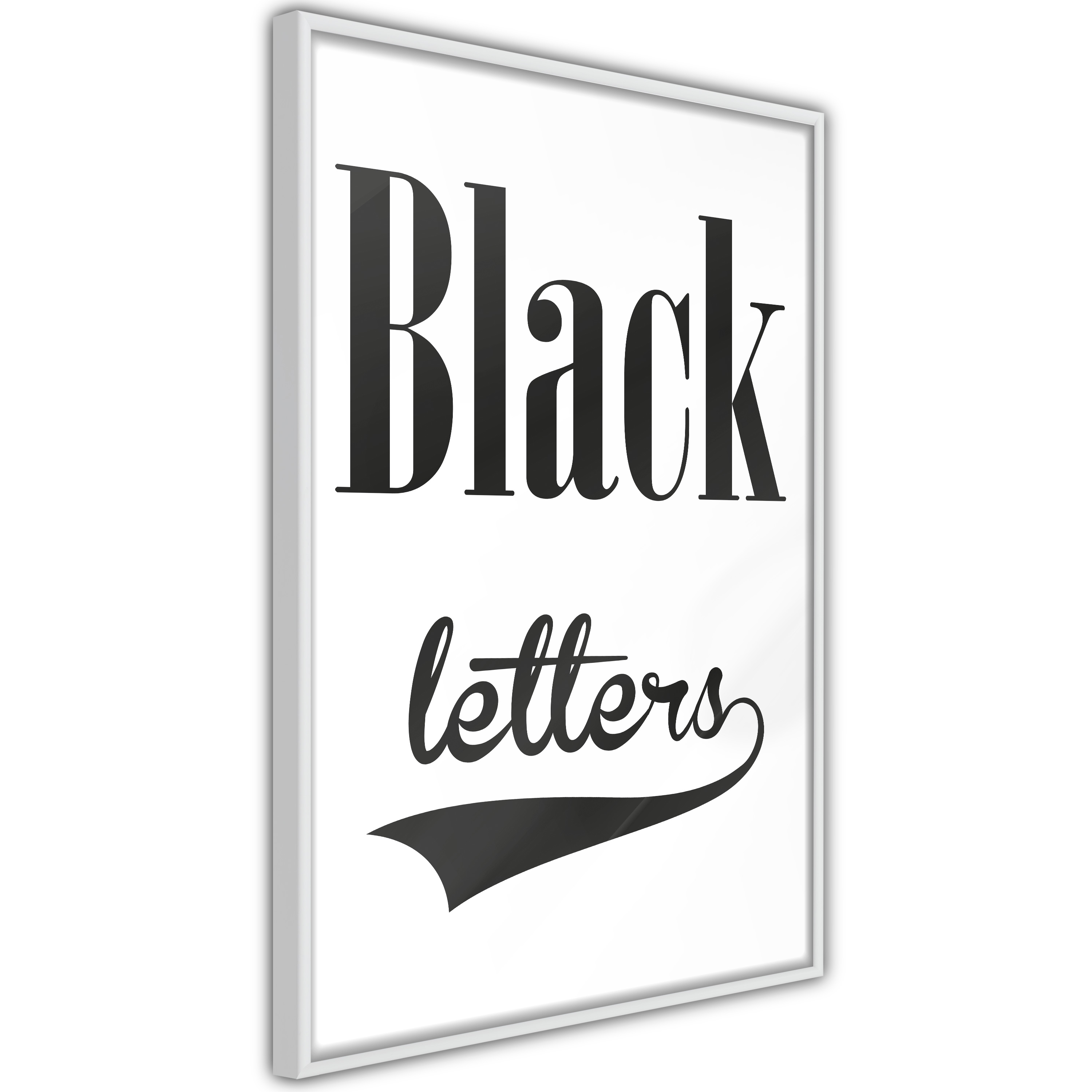 Poster Artgeist Affisch Black Letters