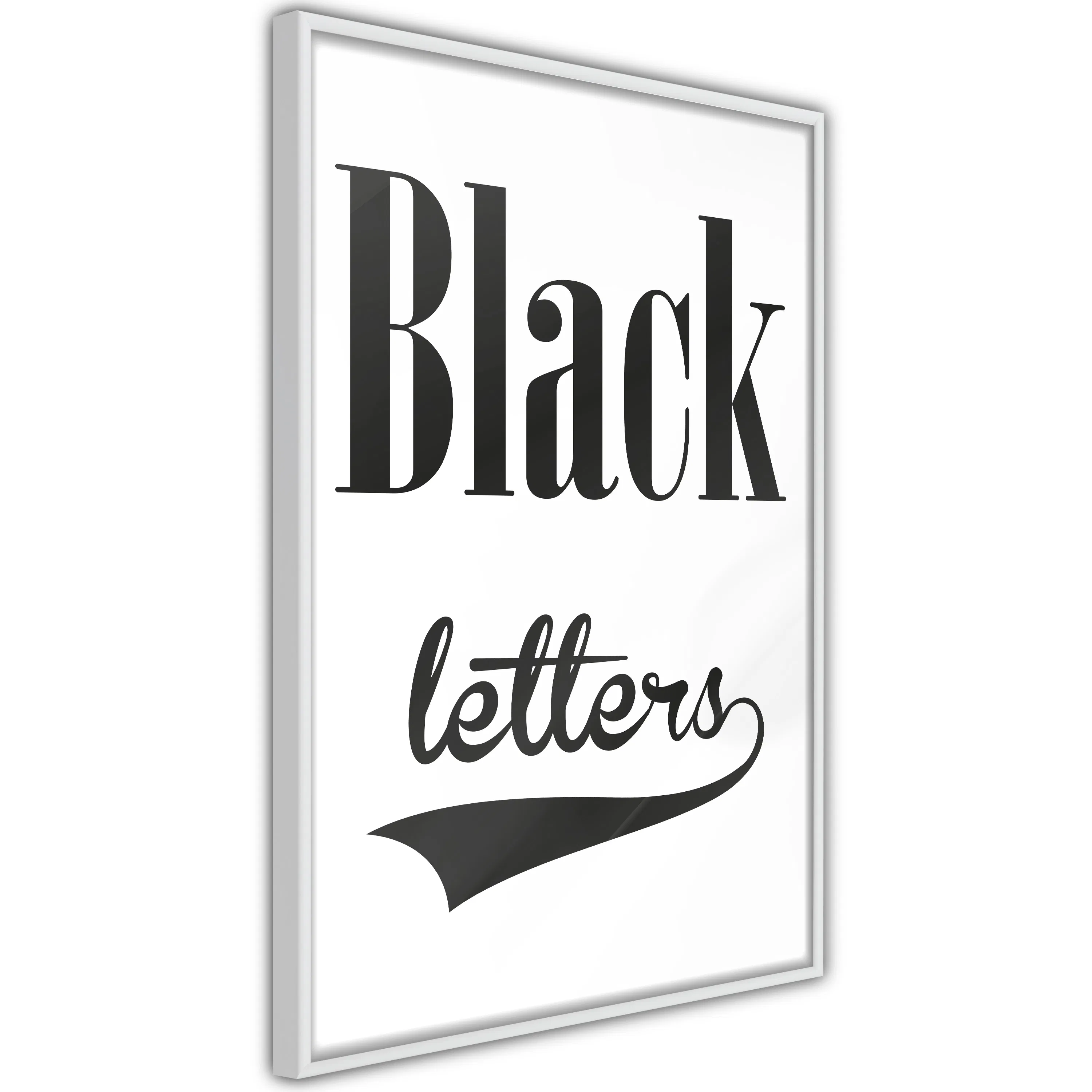 Poster Artgeist Affisch Black Letters
