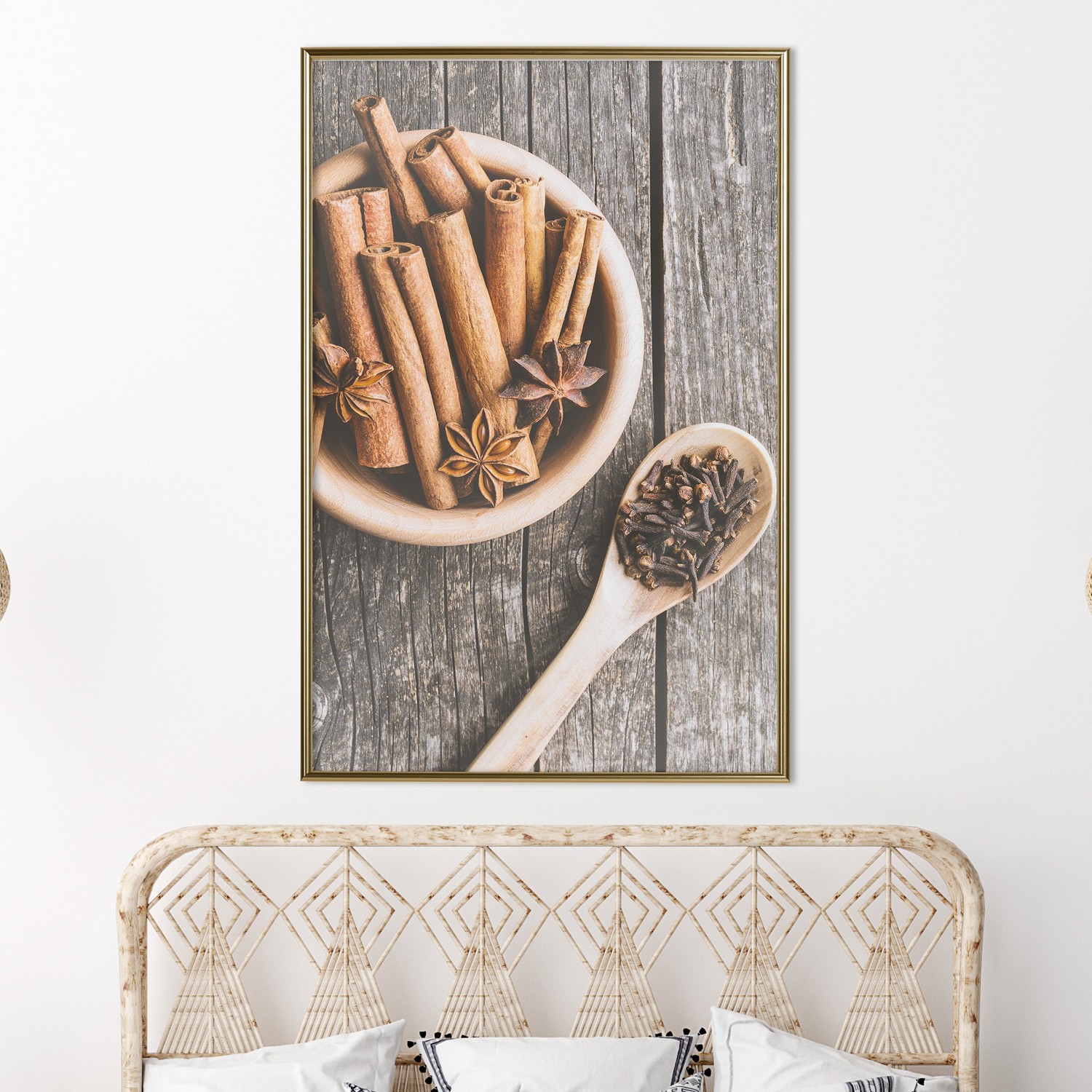 Affisch - Smell of Spices [Poster] 20x30 Guld ram, 20x30 cm