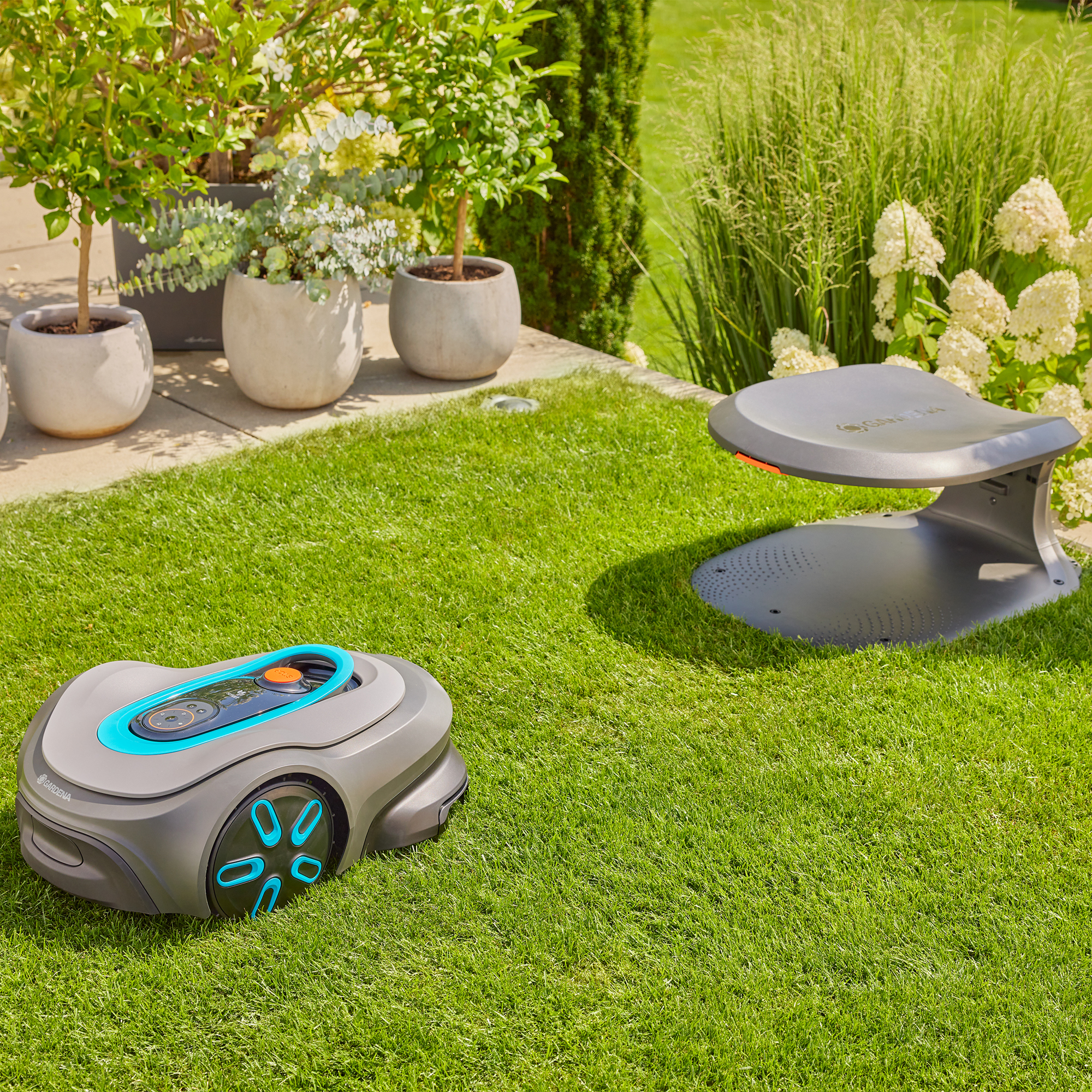 Robotgräsklippare Gardena Smart Sileno Max 1200 Paket Med Robothus