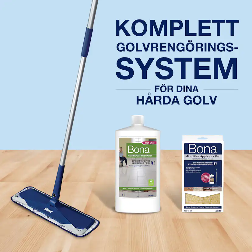Golvtillbehör Bona Polish för Laminat, Klinker & Linoleum 1L