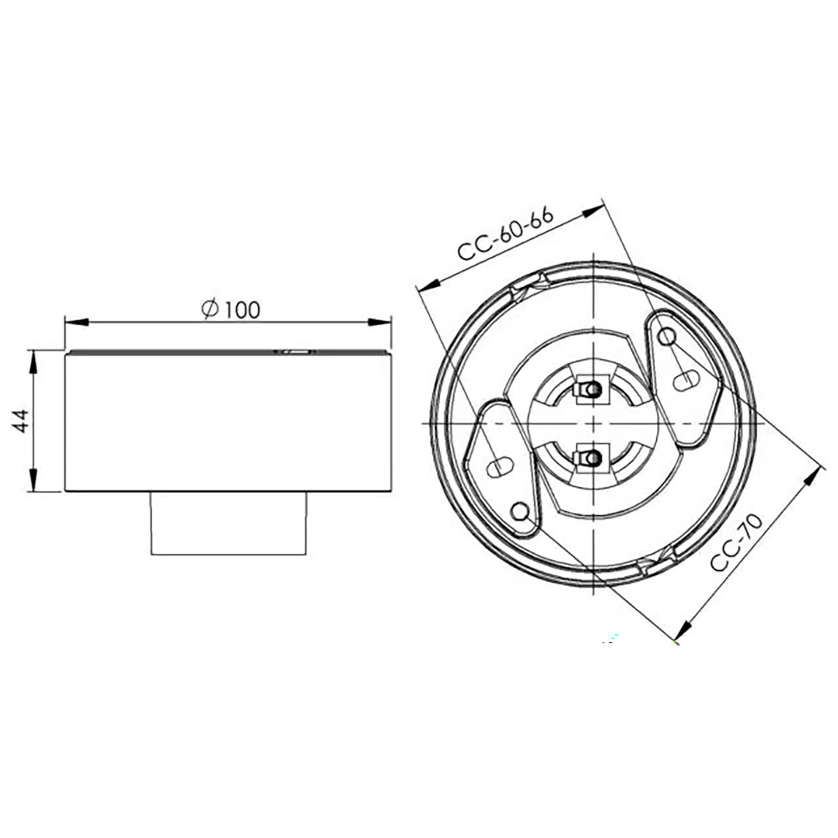 Armatursockel Ifö Electric IP20 Rak E27 84,5 cm