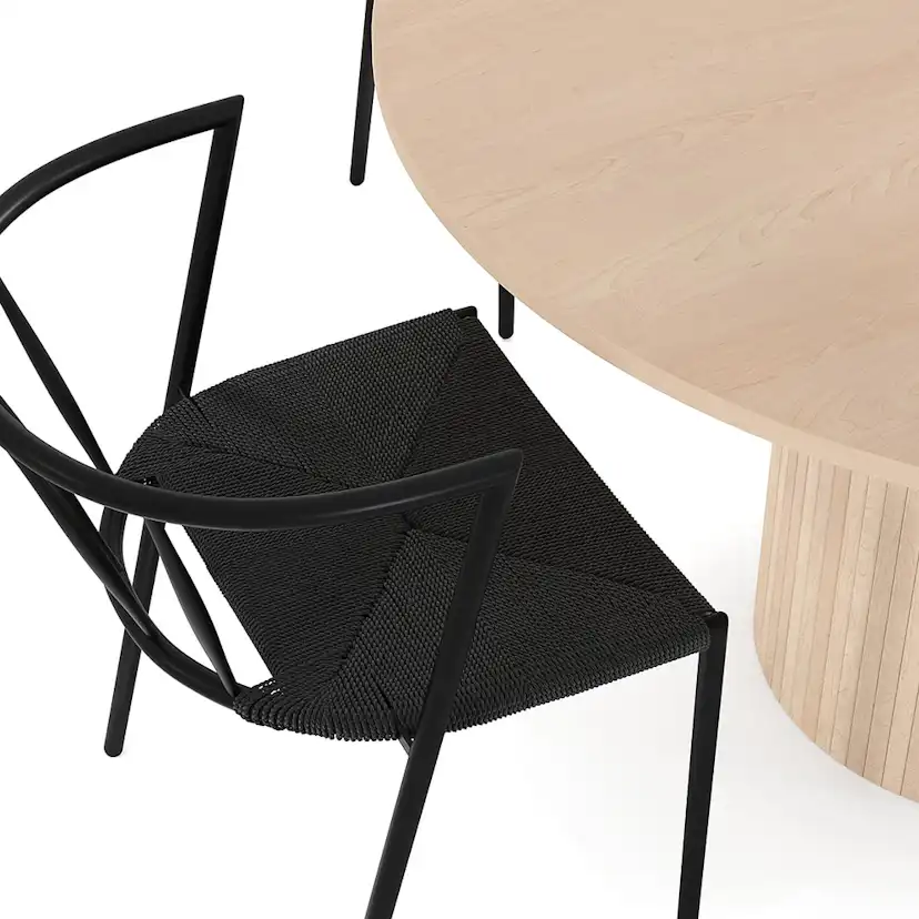 Matgrupp In Living Kopparbo Ø130 cm med 4 st Winston stolar