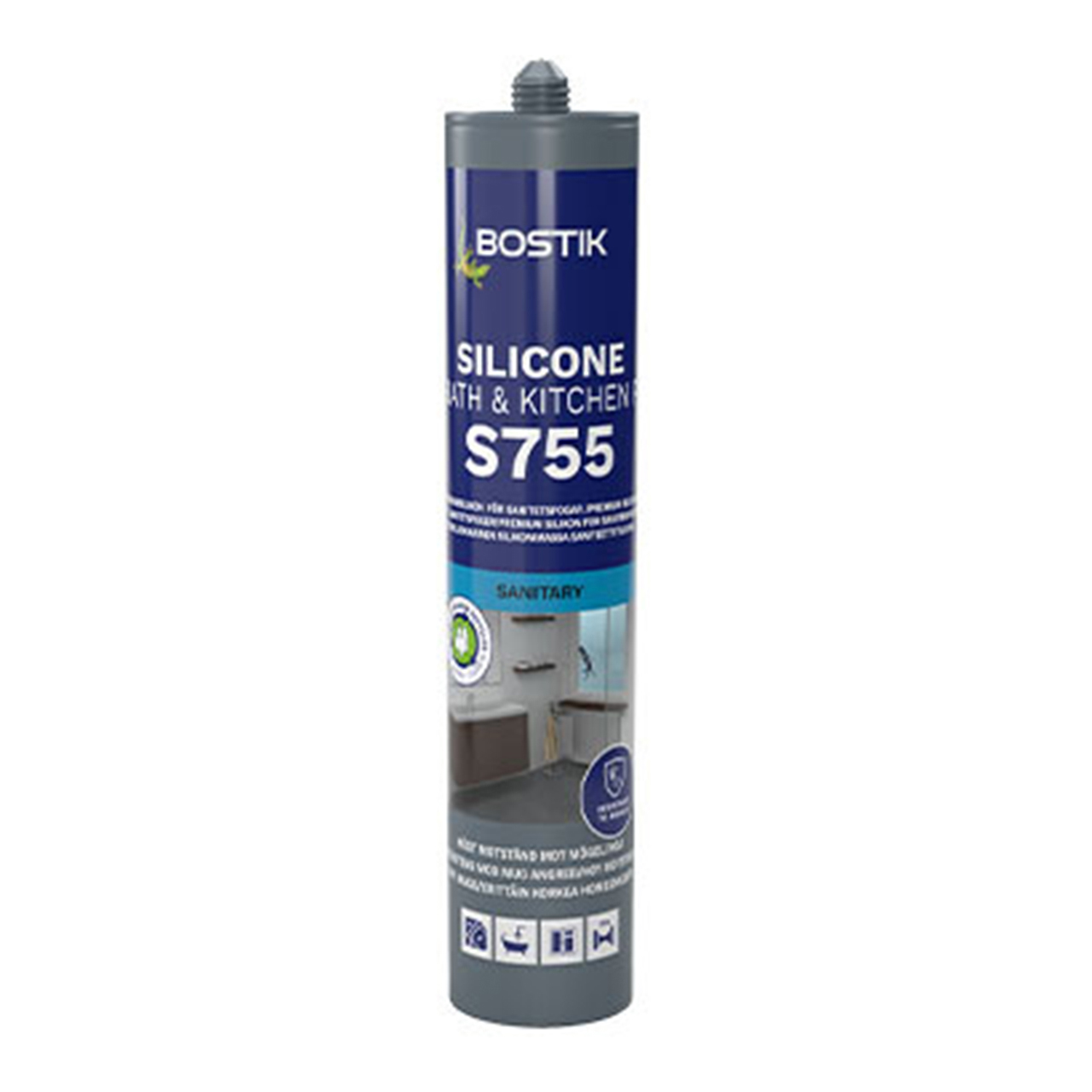 Silikonfogmassa Bostik S755 Bath & Kitchen