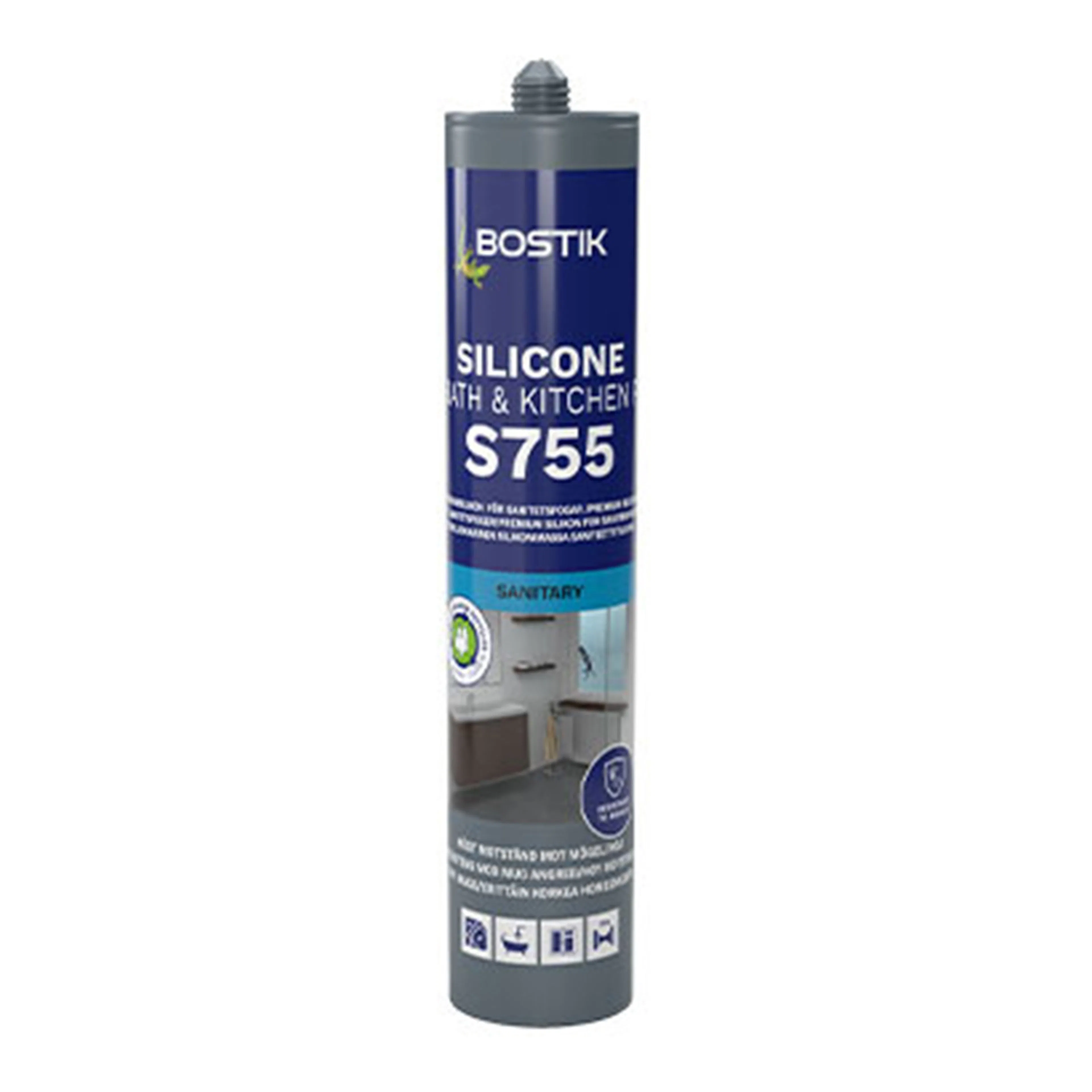 Silikonfogmassa Bostik S755 Bath & Kitchen Ljusbeige Ljusbeige