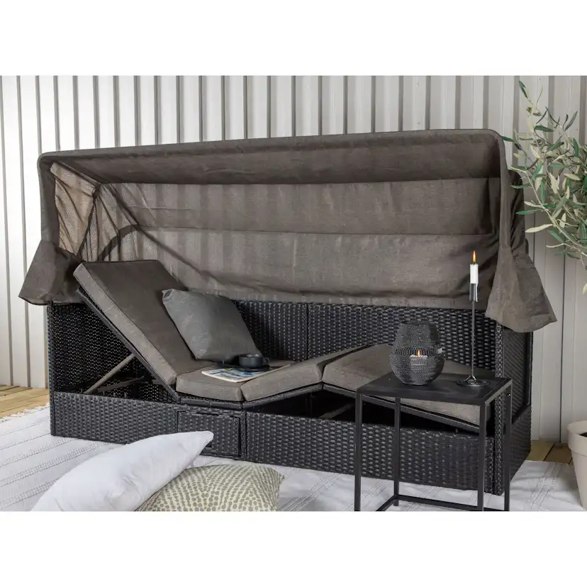 Solsäng Venture Home Nynno med Tak och Ställbar Liggdel