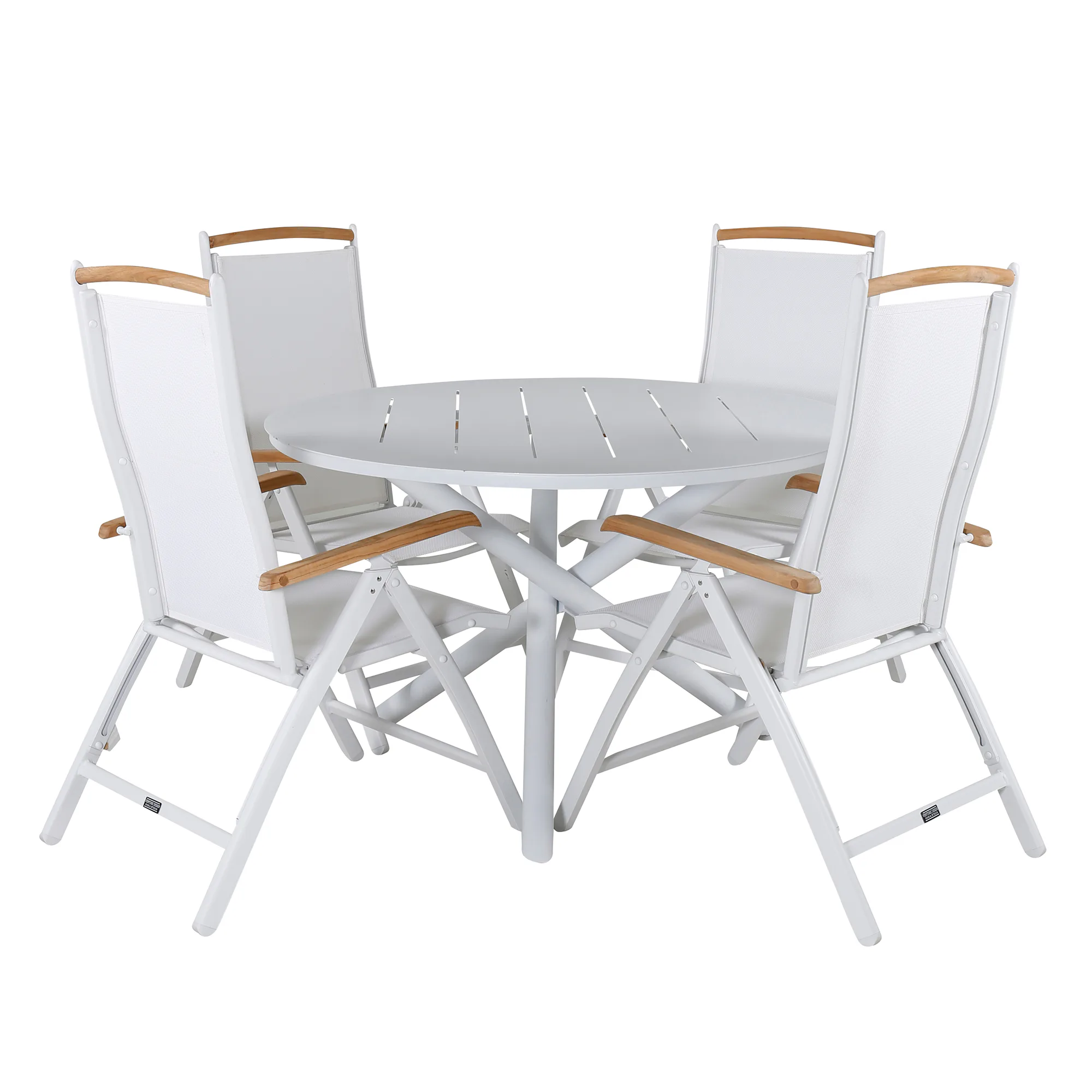 Matgrupp Venture Home Ande med 4 Palle Matstolar