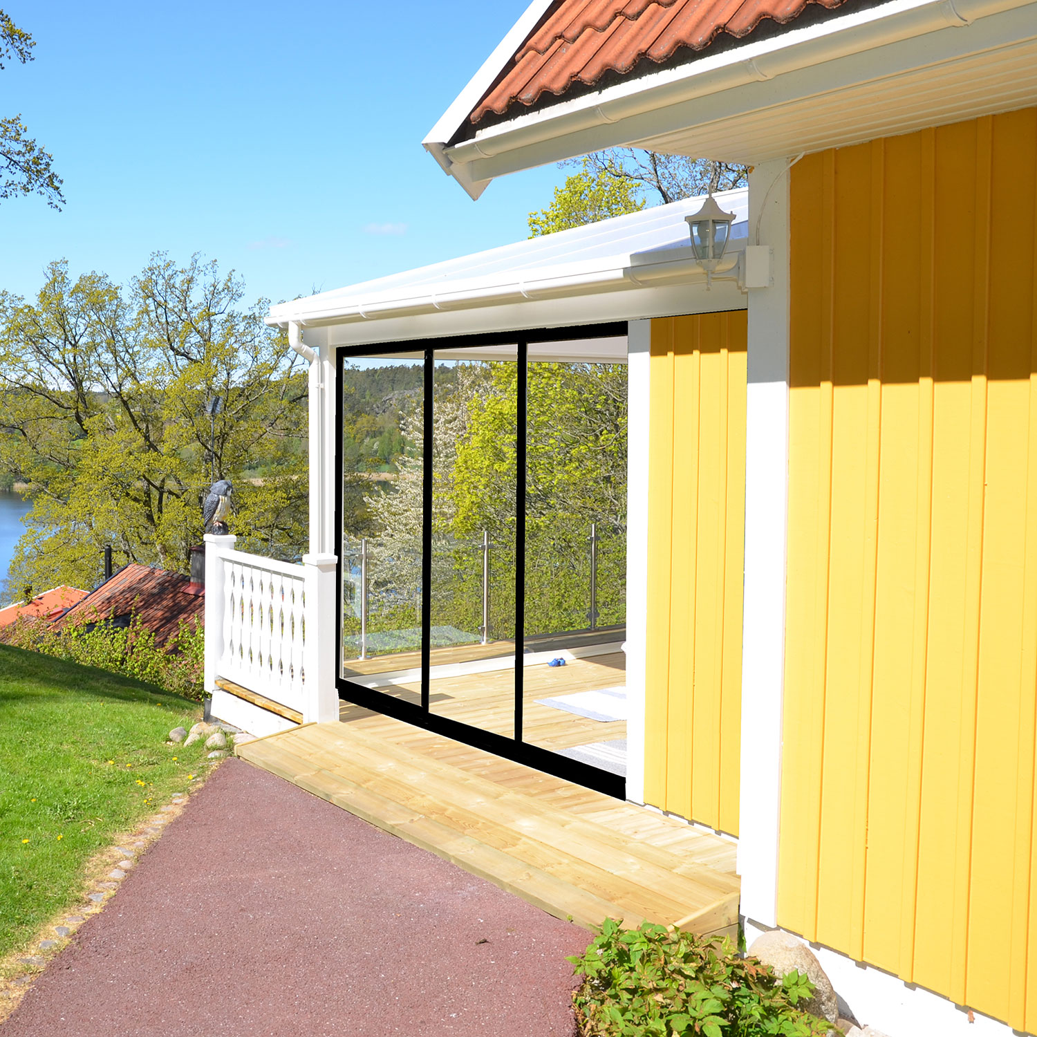 Skjutdörr Landskap Stadig Sommar 3-del
