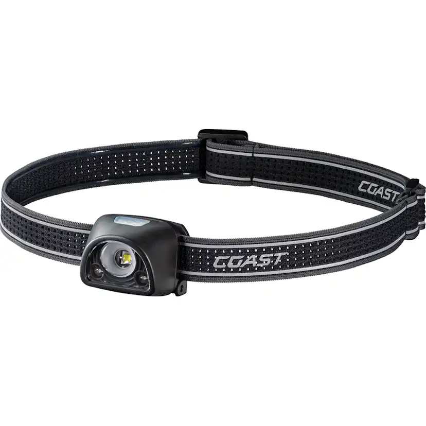 Pannlampa Coast FL1R Uppladdningsbar 435 Lumen Röd/Vit
