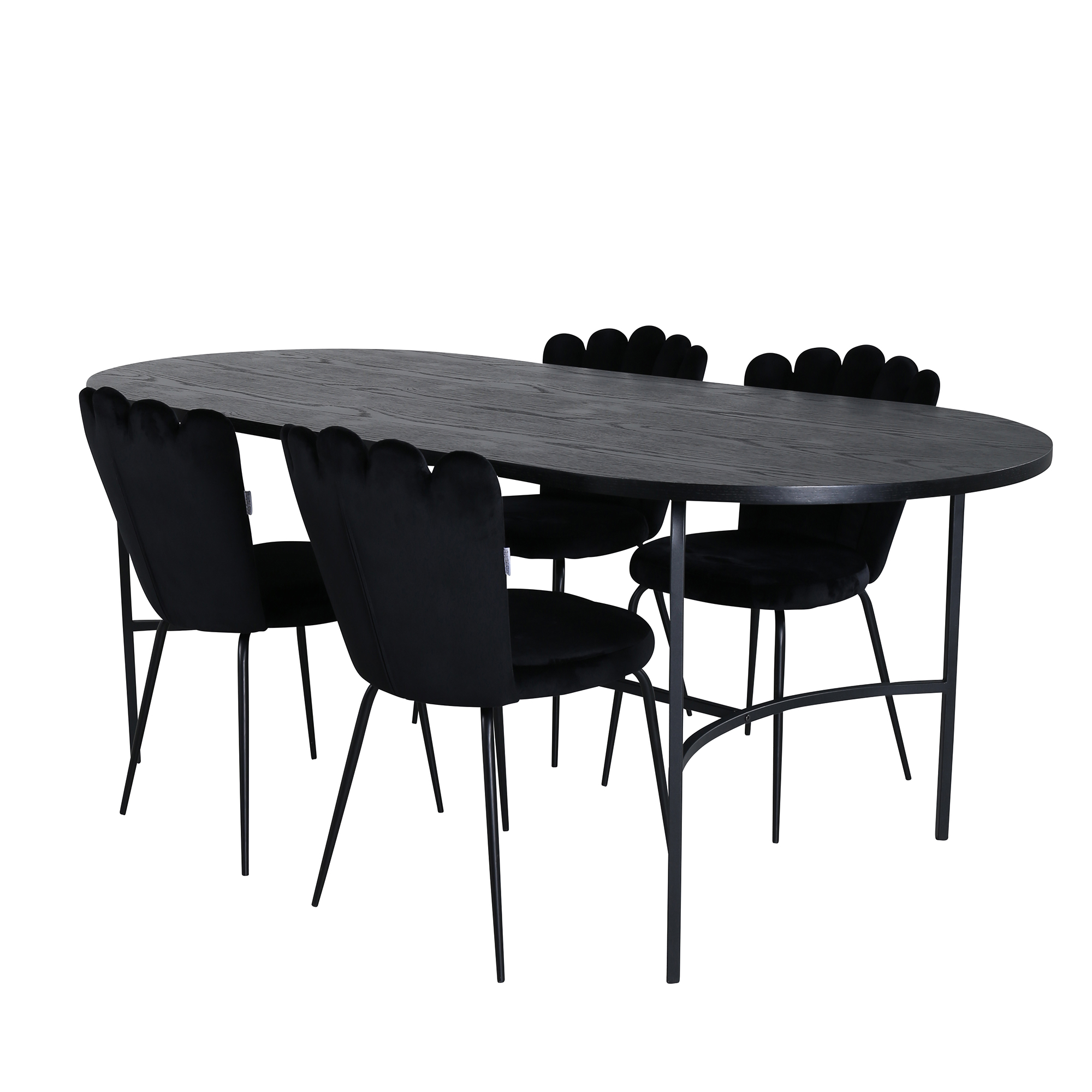 Matgrupp Venture Home San Francisco med 4 Limhamn Light Stolar