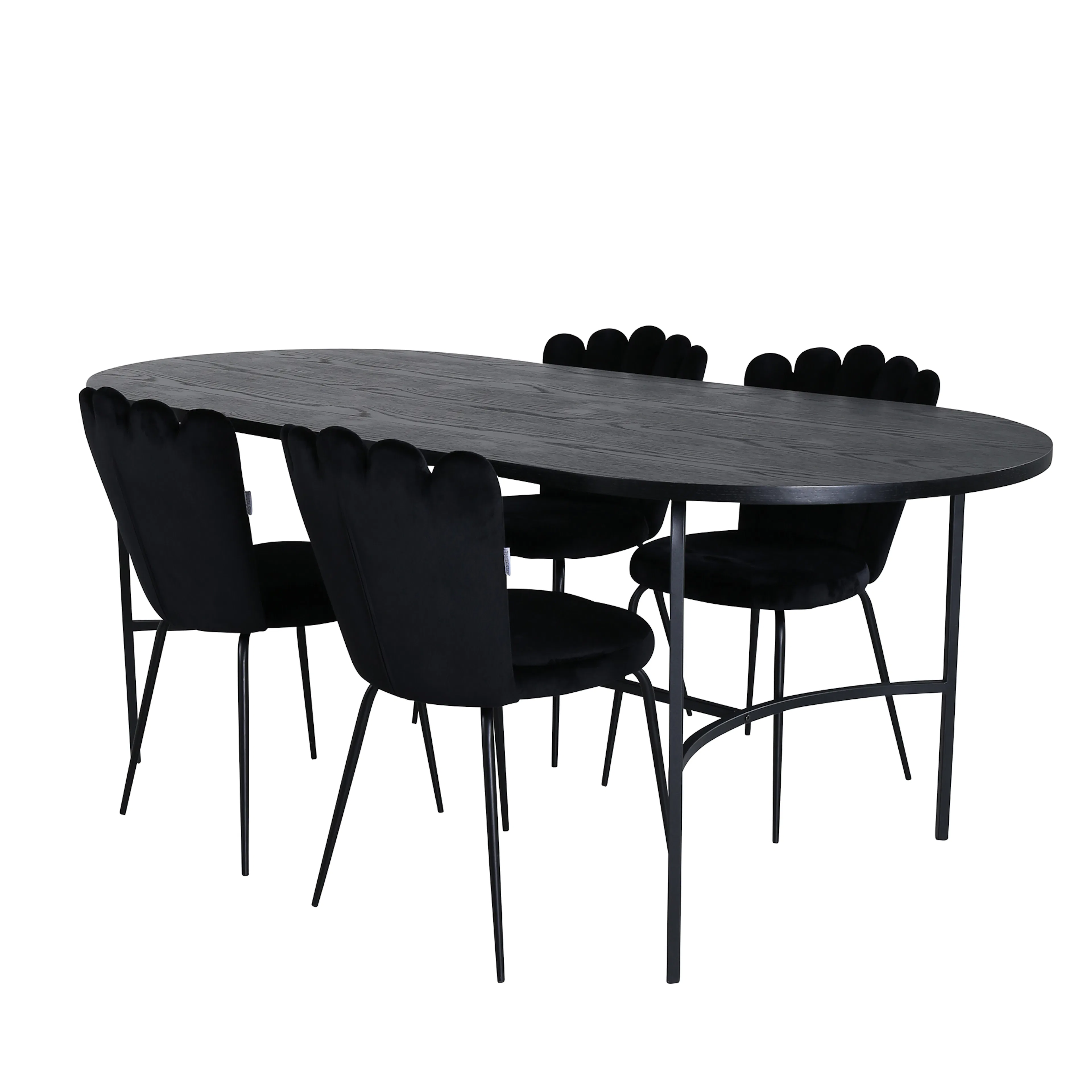 Matgrupp Venture Home San Francisco med 4 Limhamn Light Stolar