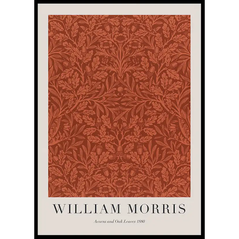 Poster Gallerix William Morris Acorns And Oak Leaves 1880
