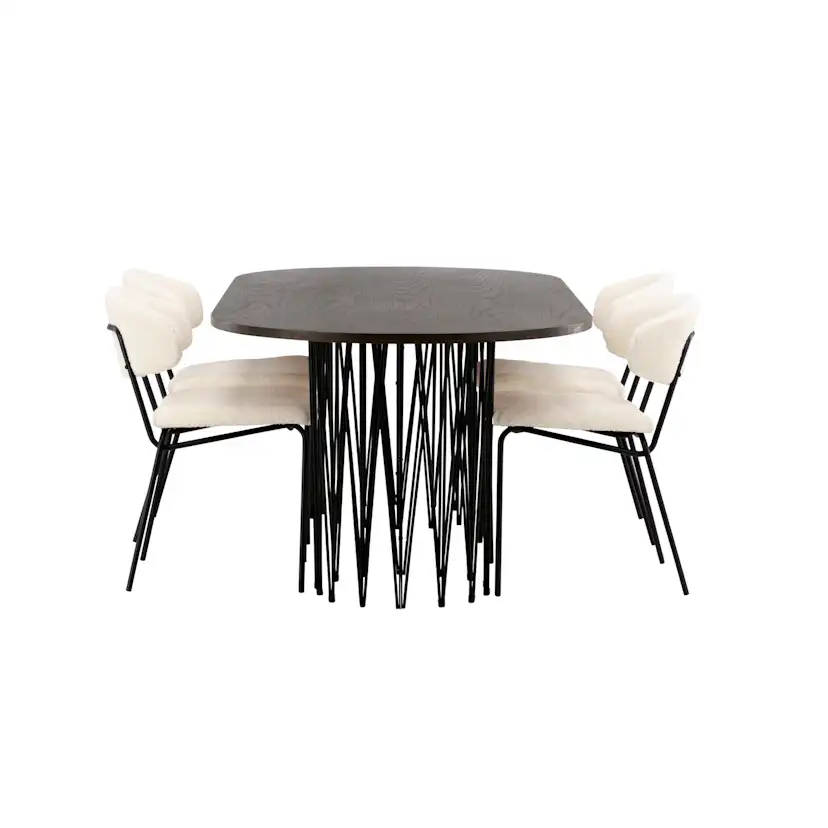 Matgrupp furniture/fashion Stone med 4 Chico Stolar