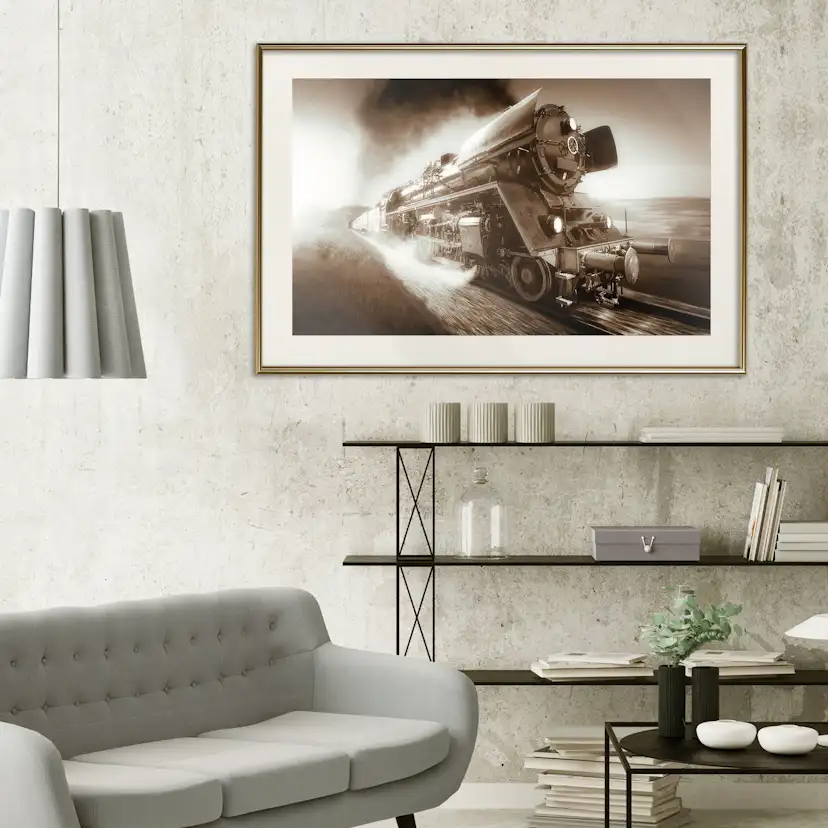 Poster Artgeist Affisch Locomotive