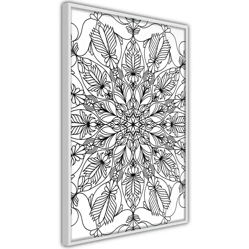 Poster Artgeist Affisch Black Mandala