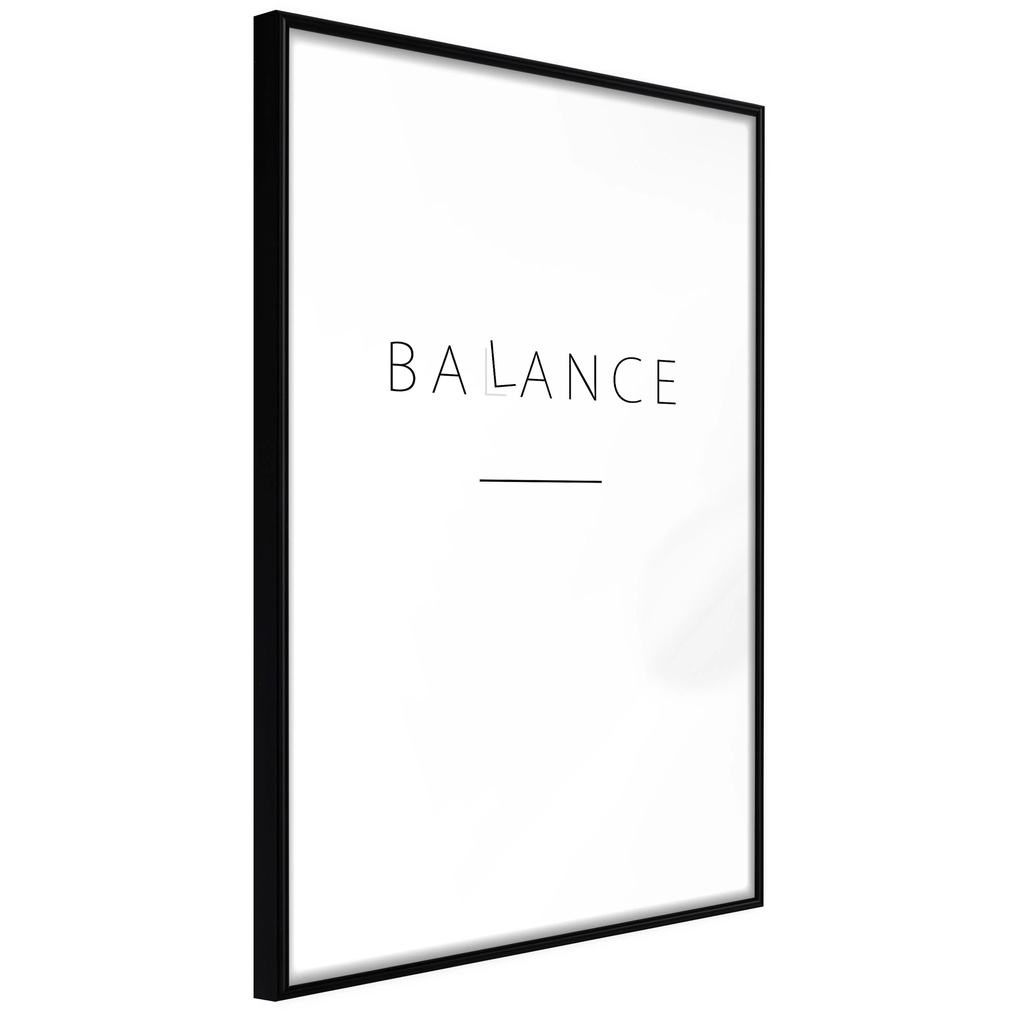 Affisch - Balance [Poster] 40x60 Svart ram, 40x60 cm