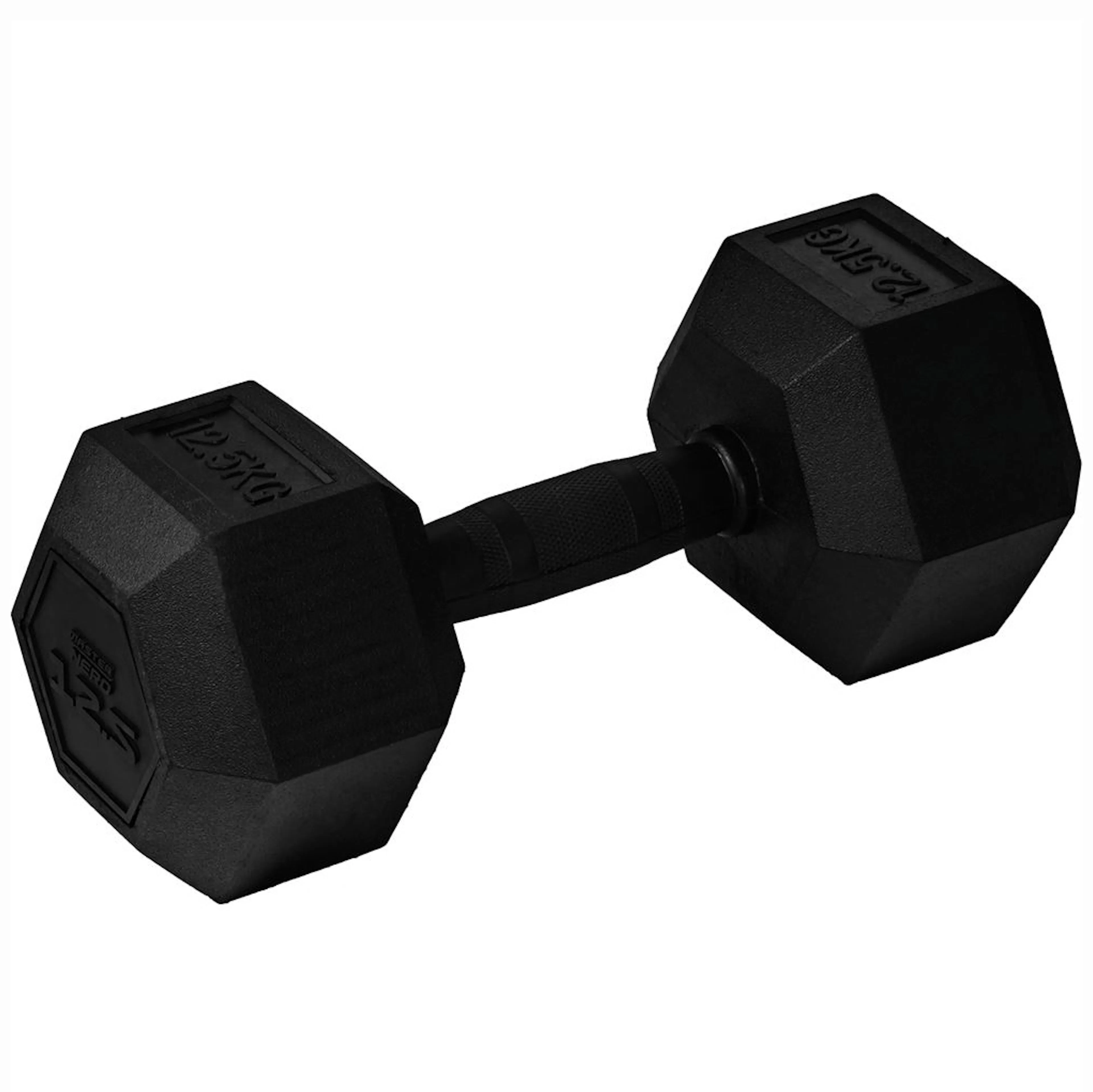 FULLY COVERED RUBBER HEX.DUMBBELL 12.5kg 12,5 kg