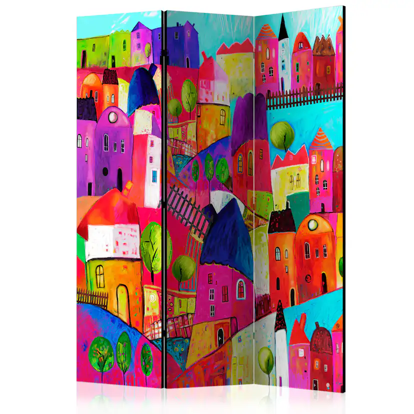 Rumsavdelare Arkiio Rainbow-Hued Town 135x172 cm