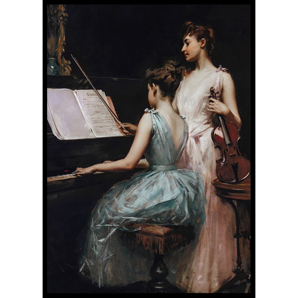 Poster Gallerix The Sonata By Irving Ramsay Wiles