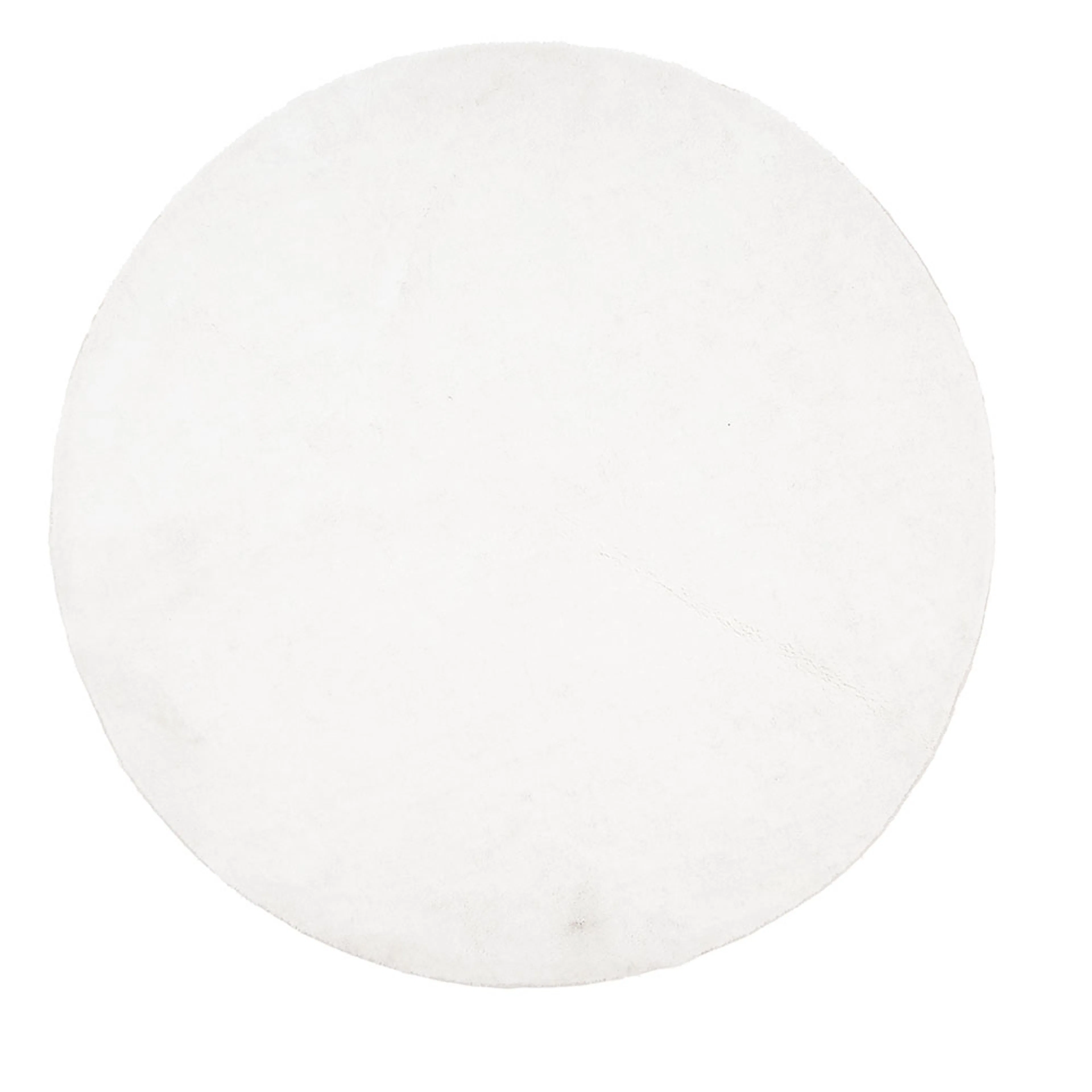 Undra Viscose  ø200 White Vit, Mått 200x200 cm