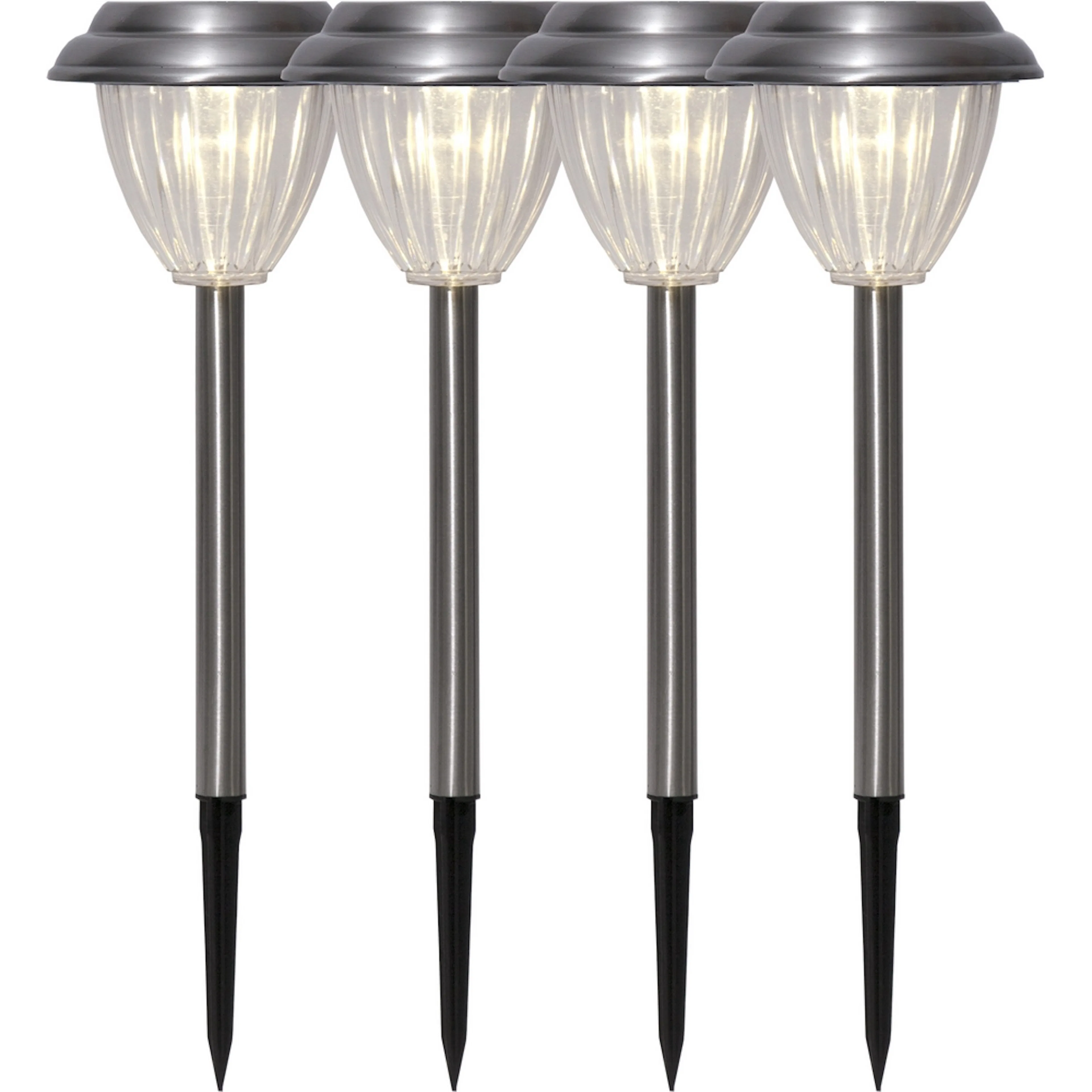 Solcellspollare Star Trading Palma LED Utebelysning med Sensor 4-pack
