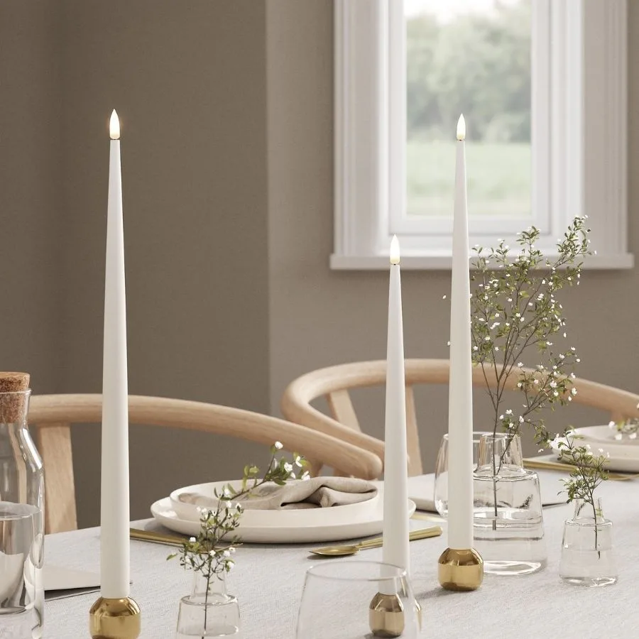 LED-Kronljus DeluxeHomeart Shiny 2,2x38 cm 2-pack