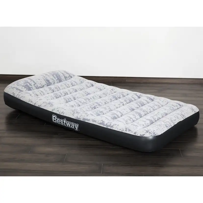 Uppblåsbar madrass Bestway Inbyggd Pump Tritech Airbed Twin Fashion Flock