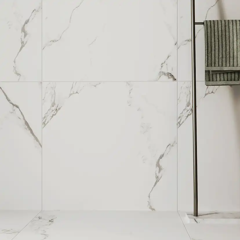 Klinker Carrara Marmor Matt 60x60