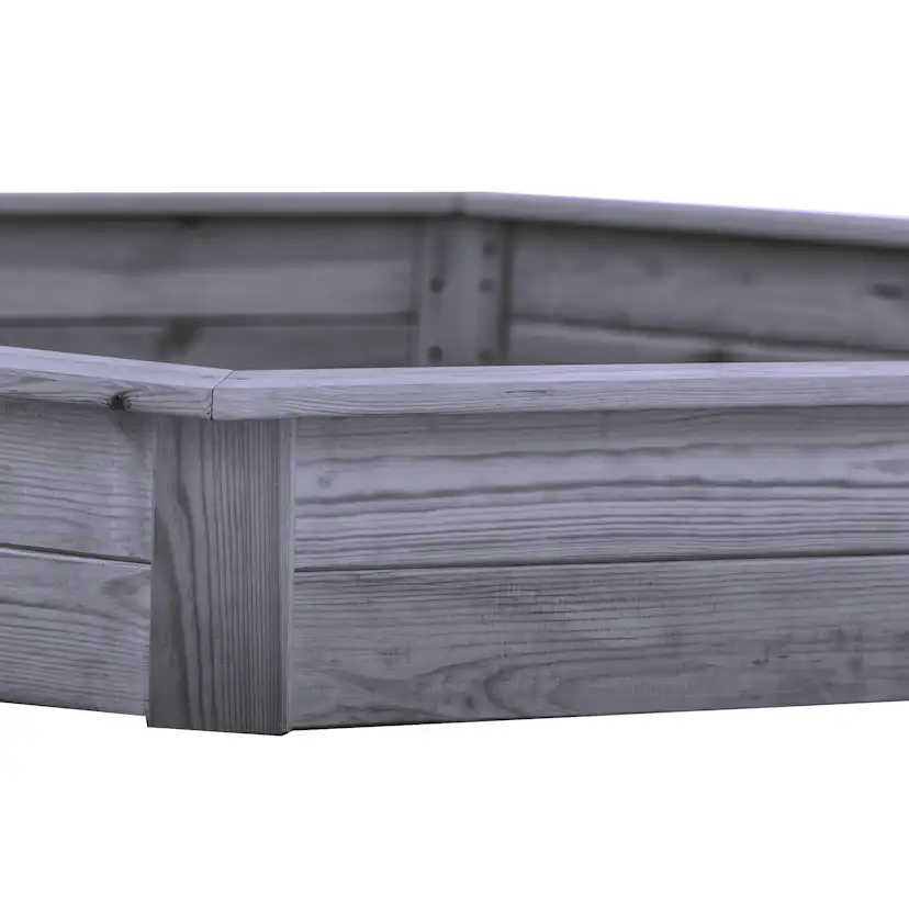 Sandlåda Nordic Play Grå Grundmålad