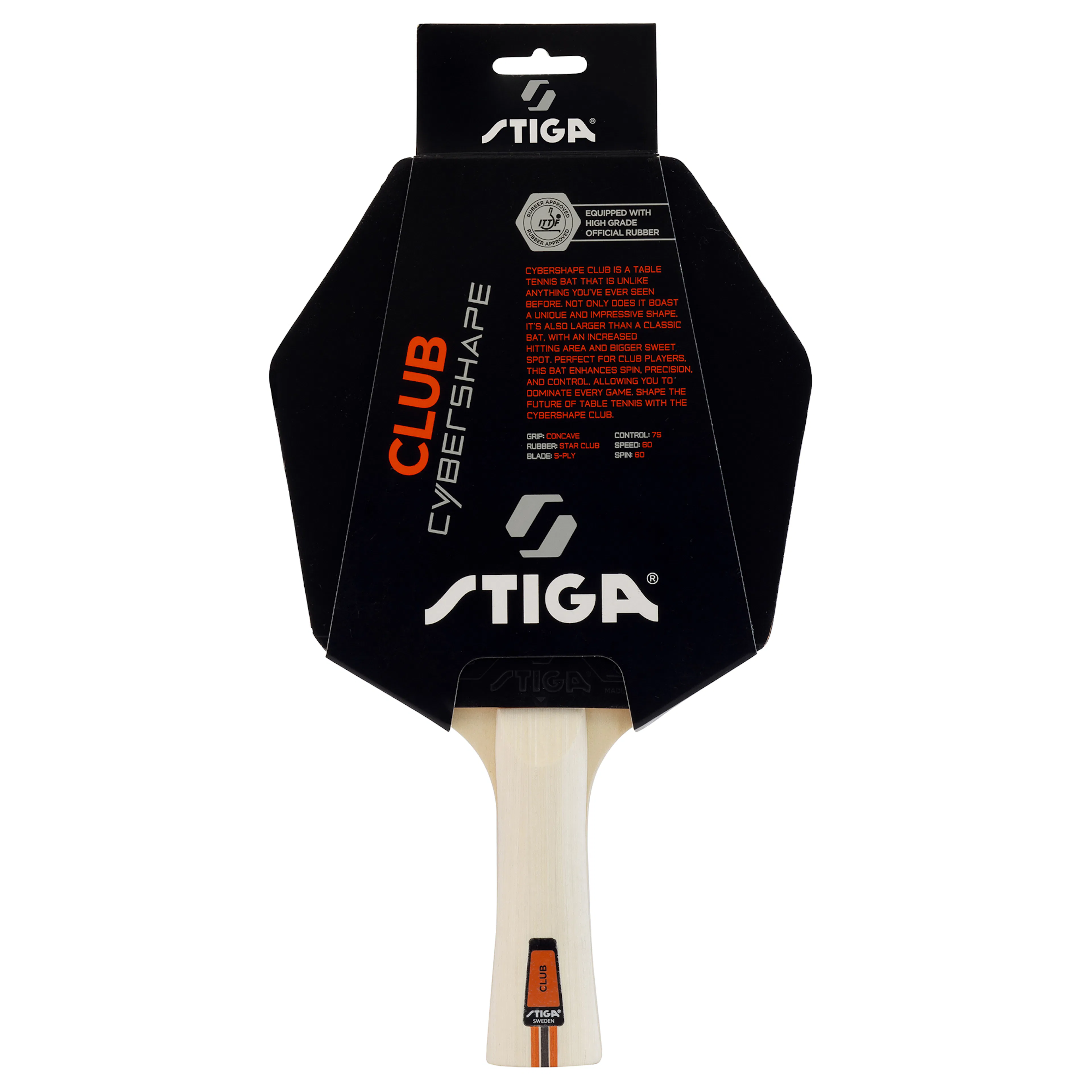 Pingisracket STIGA Sports Club Cybershape