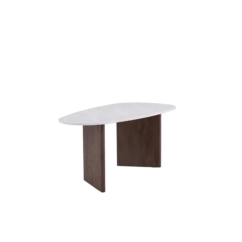 Matbord Venture Home Grönvik Ovalt Bord med Betonglook 180 cm