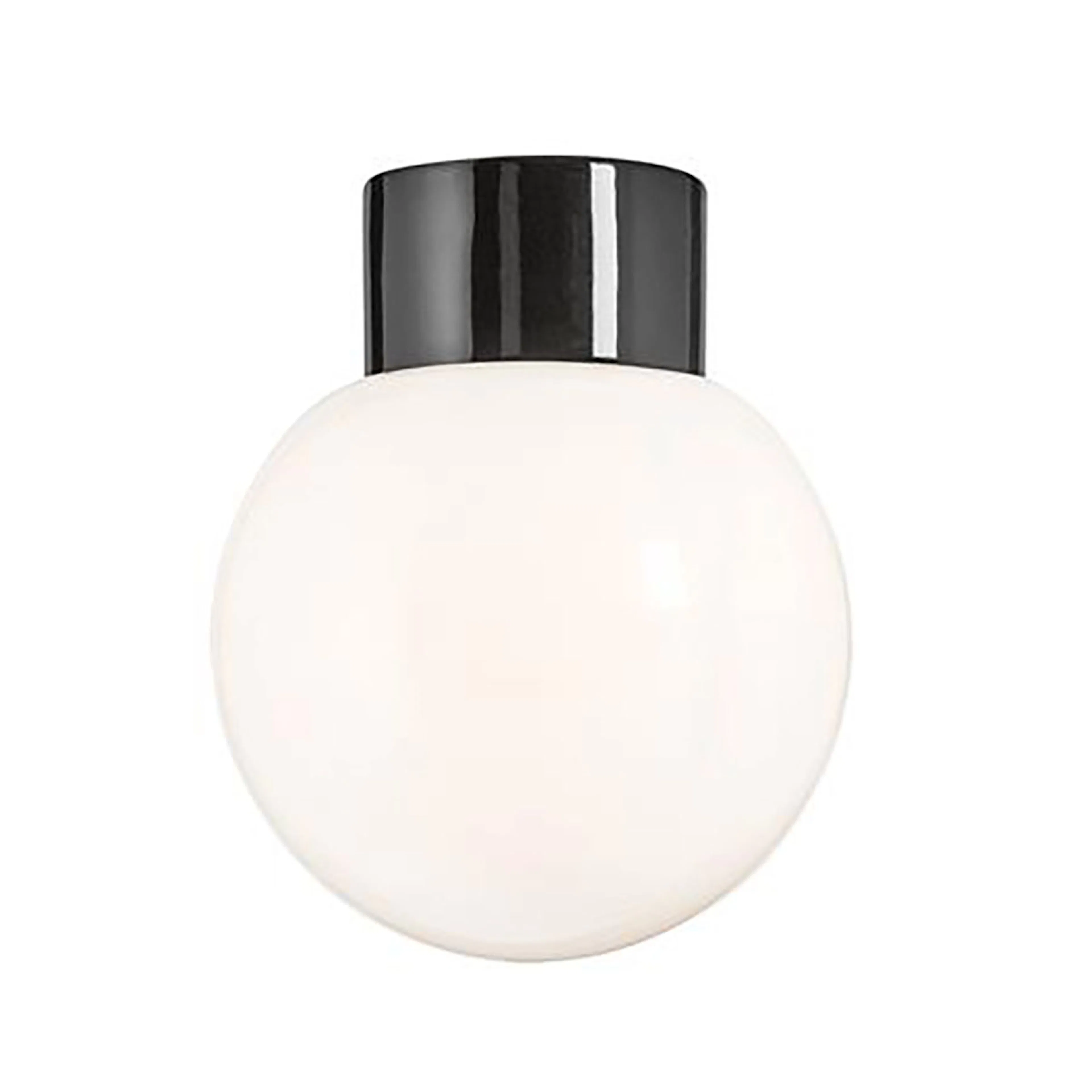 ARM 180 BLANK SVA RAK IP54 LED Svart/Blankt Opalglas, 180 mm