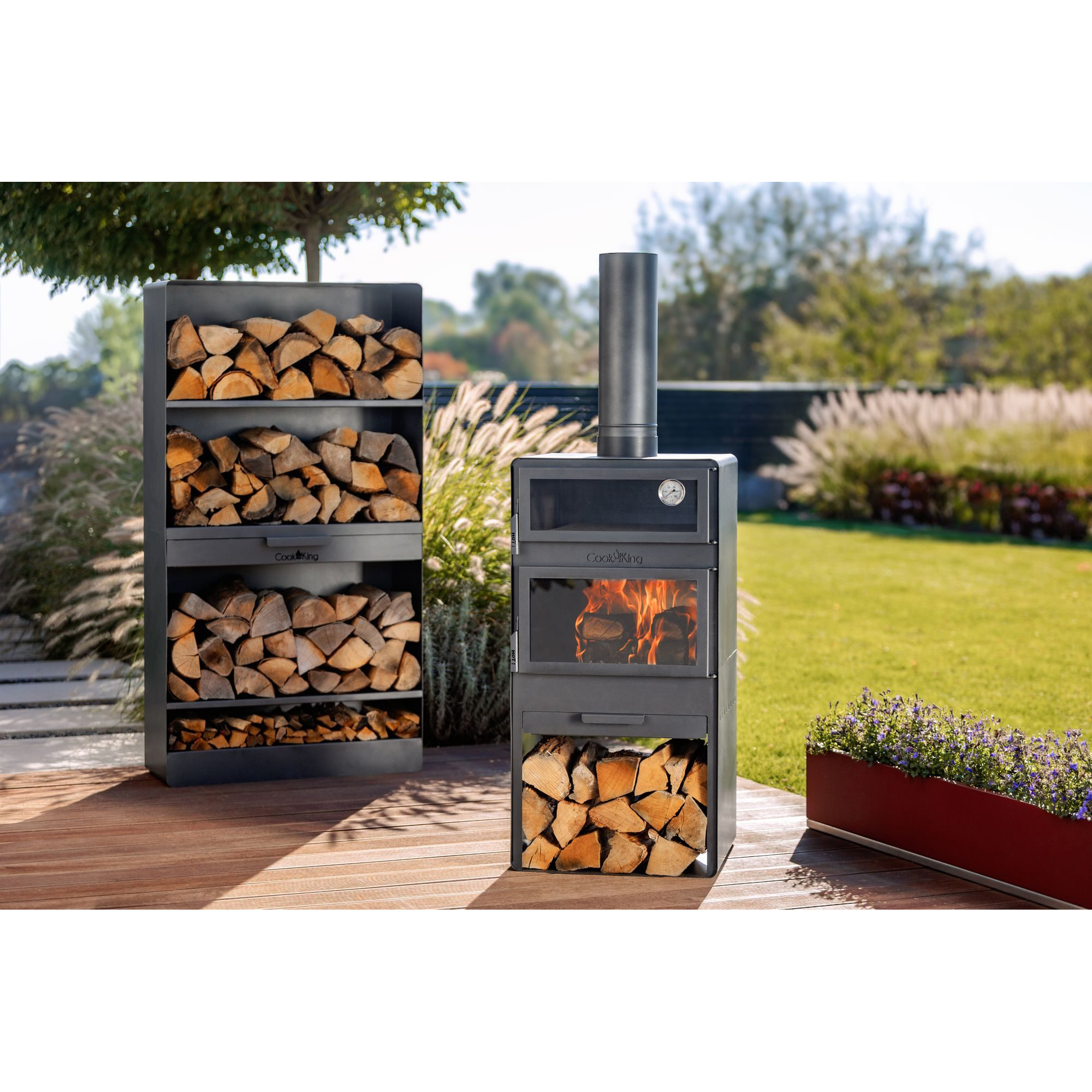 Eldstad Jabo CookKing Vento 50x43x150 cm