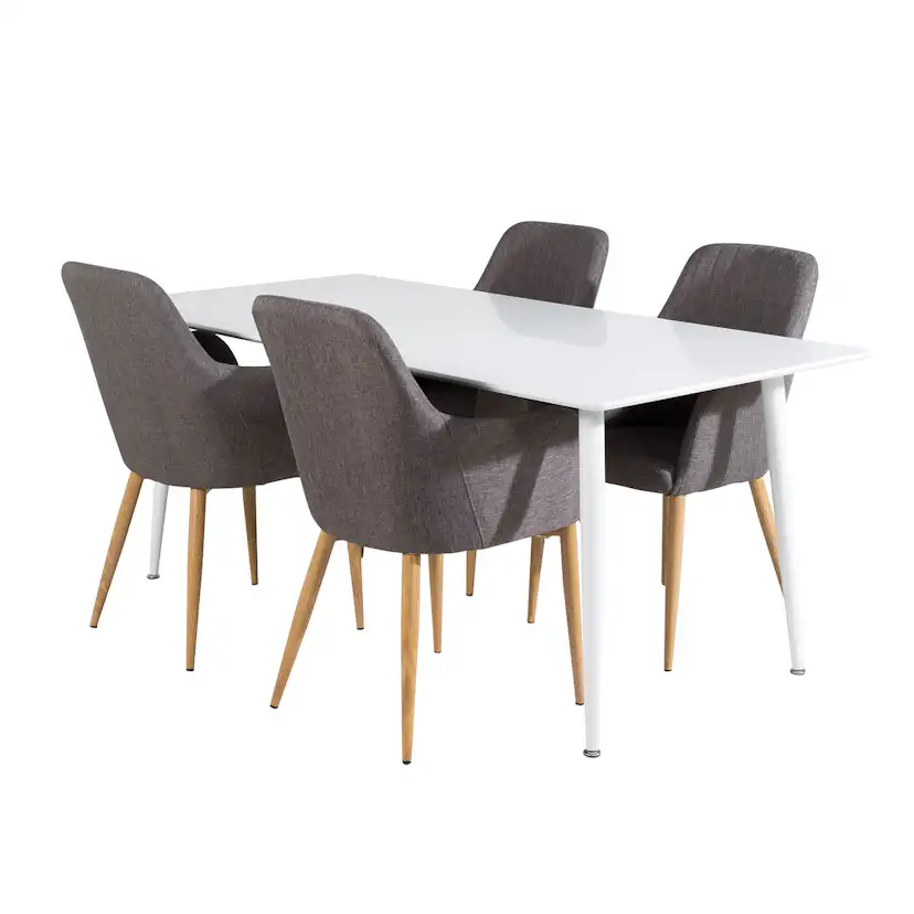 Matgrupp Venture Home Pobbie med 4 Corina Stolar Polyestertyg