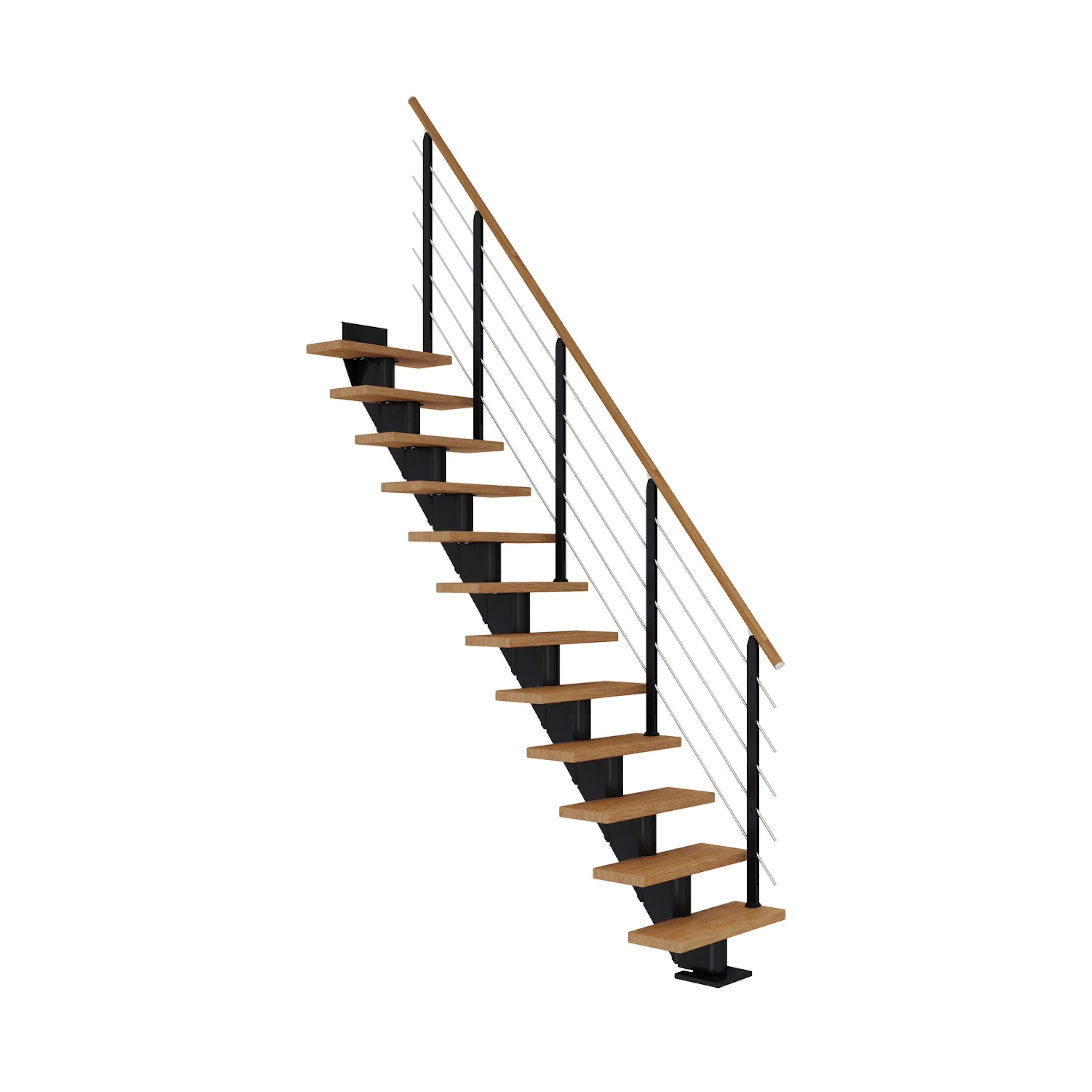 FRANKFURT ek oljad rak svart DESIGN 11T 65W Svart, LxB: 1820x690 mm
