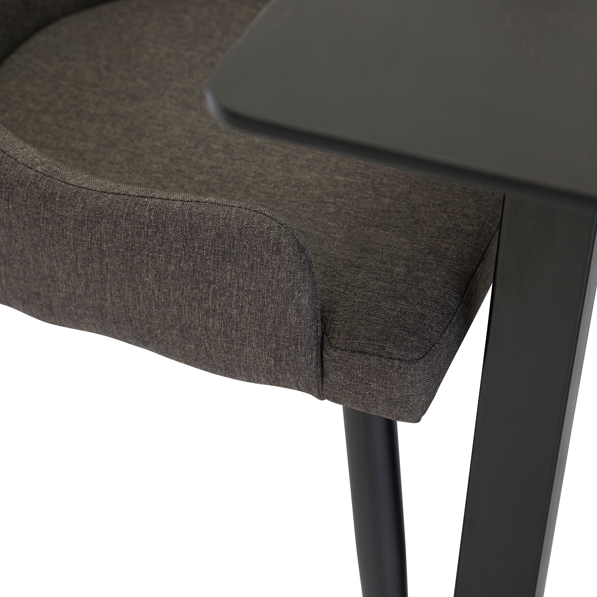 Matgrupp Venture Home Clara Svart med Plake 6 Stolar