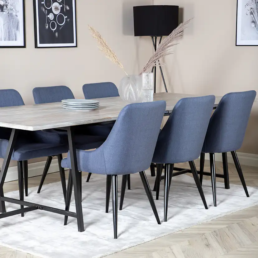 Matgrupp Venture Home Jenni med 6 Plake Stolar